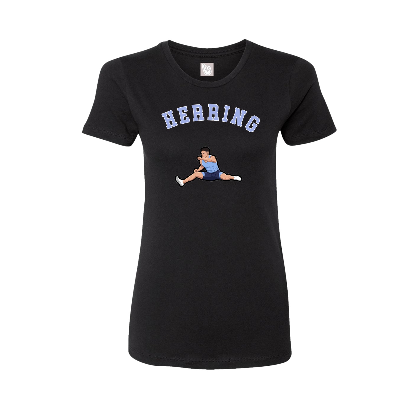 Fitted Women's Tee — Shirsey Arch in Black