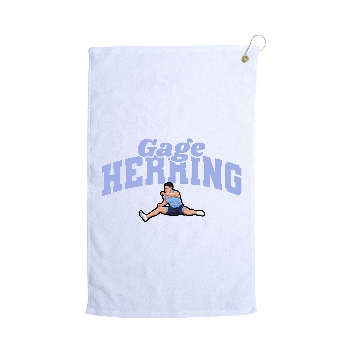 Golf Towel — Signature Arch in White