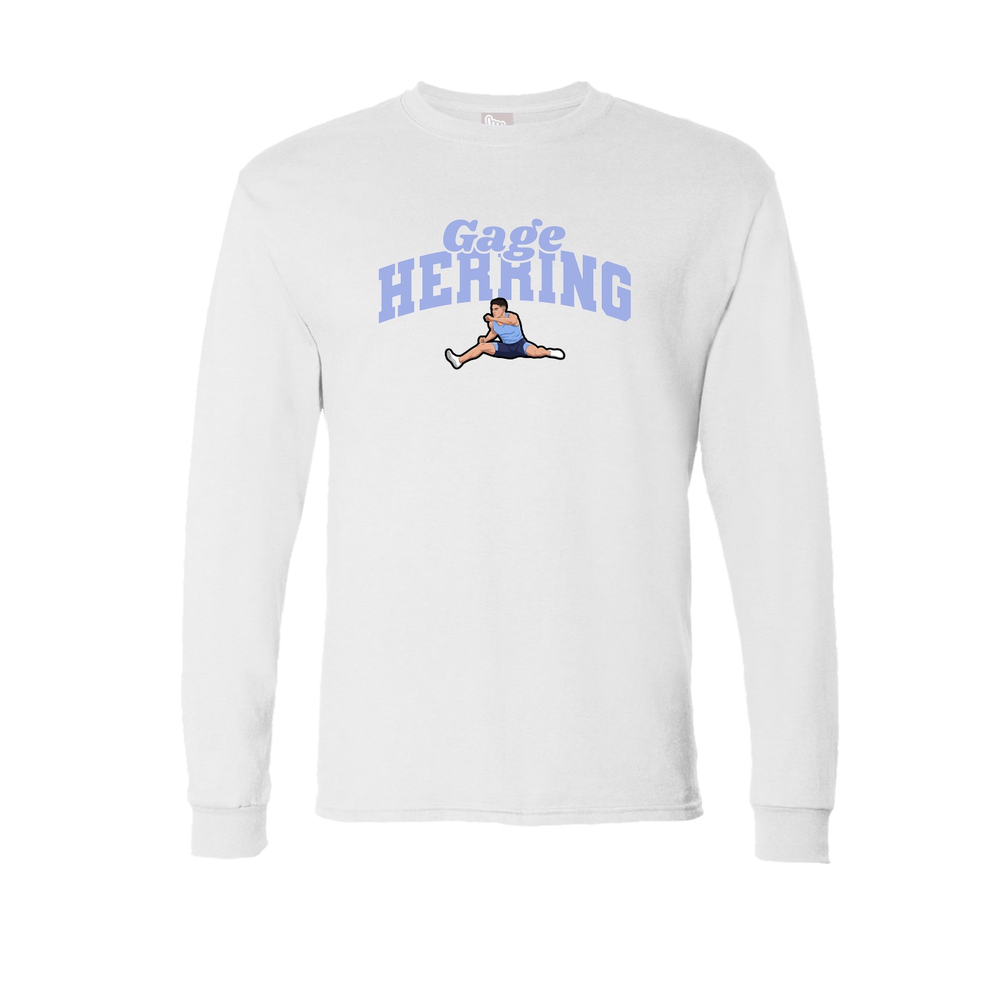 Long Sleeve Tee — Signature Arch in White