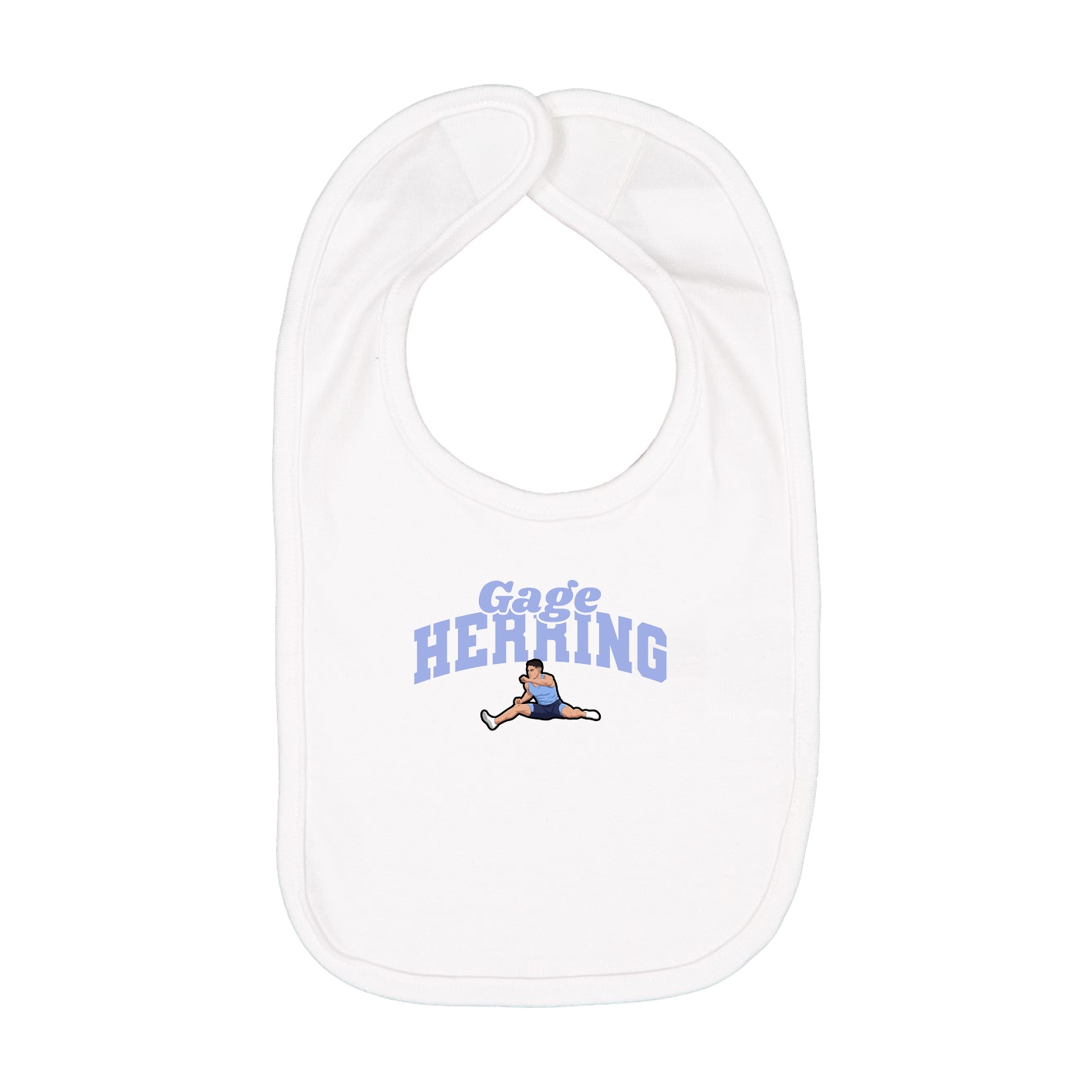 Infant Bib — Signature Arch in White