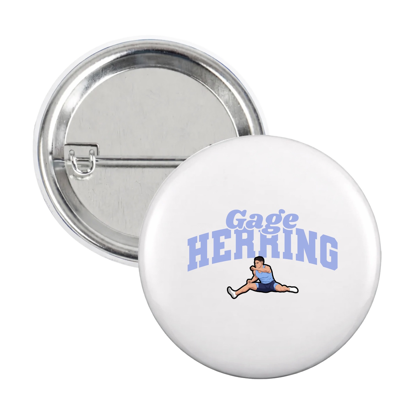 Game Day Button — Signature Arch in White