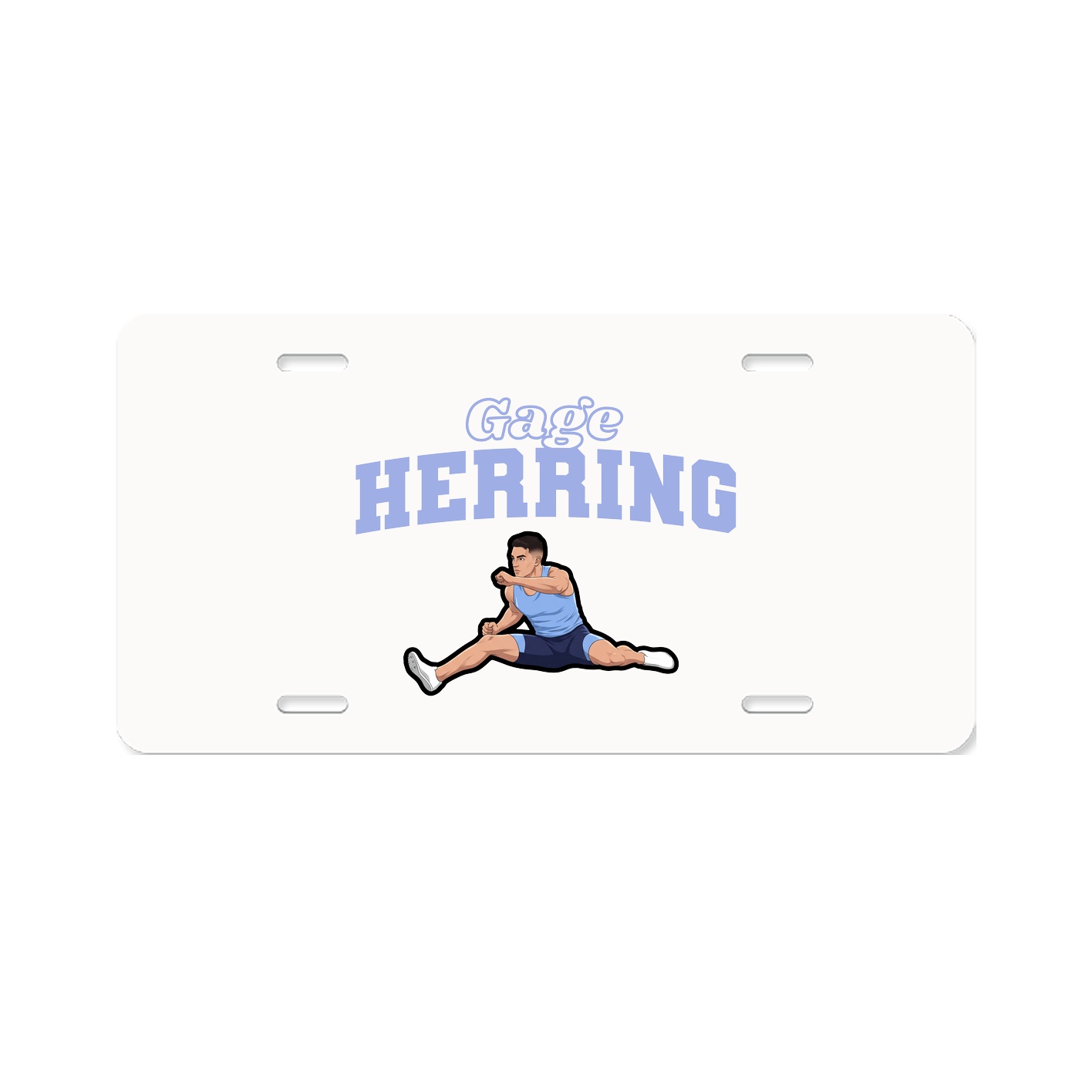 License Plate — Name Arch in Classic