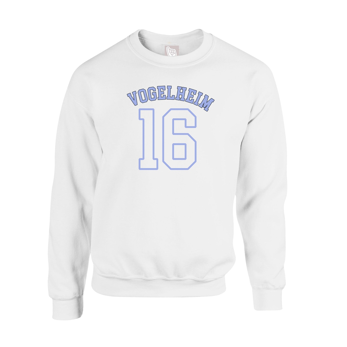 Fleece Crew — Shirsey Arch in White
