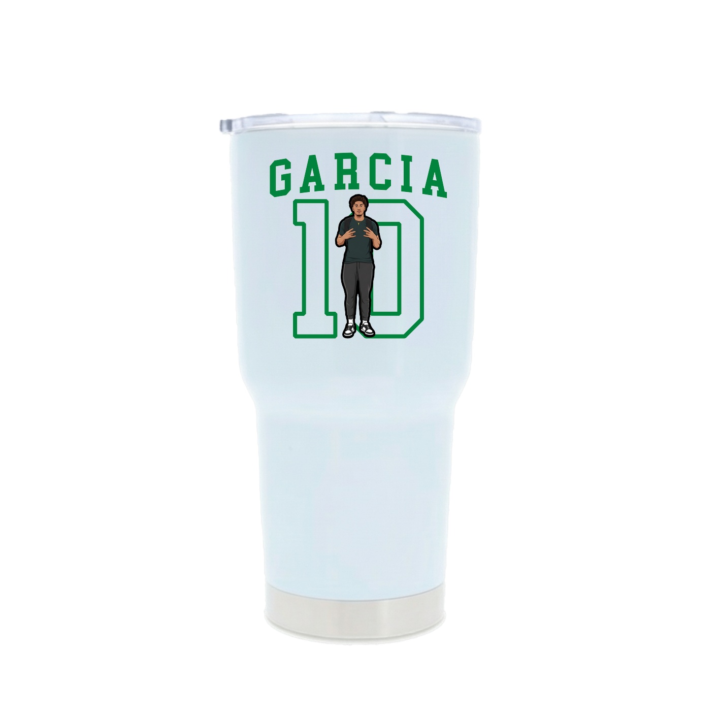 30oz Stainless Steel Tumbler — Shirsey in White