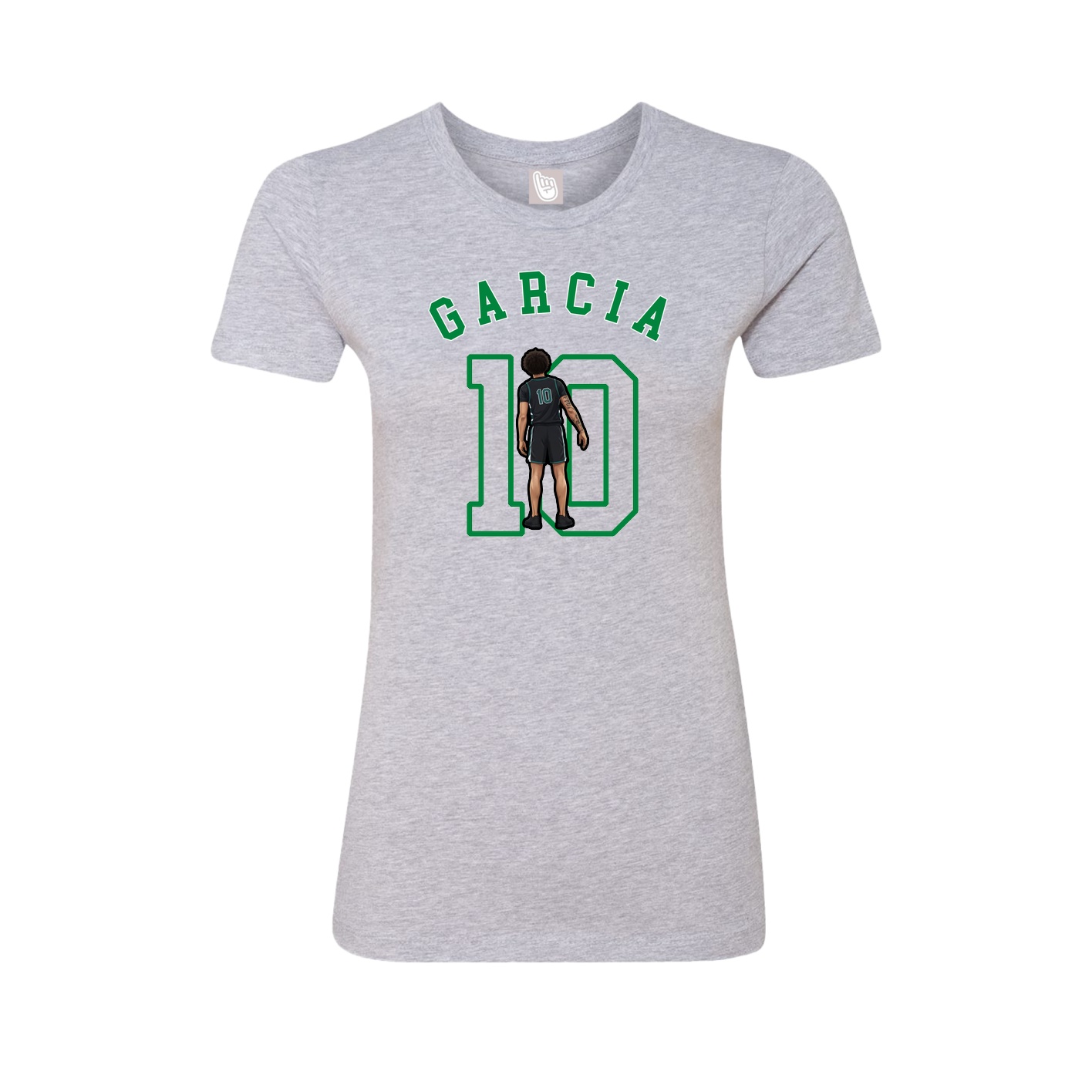 Fitted Women's Tee — Shirsey Arch in Grey
