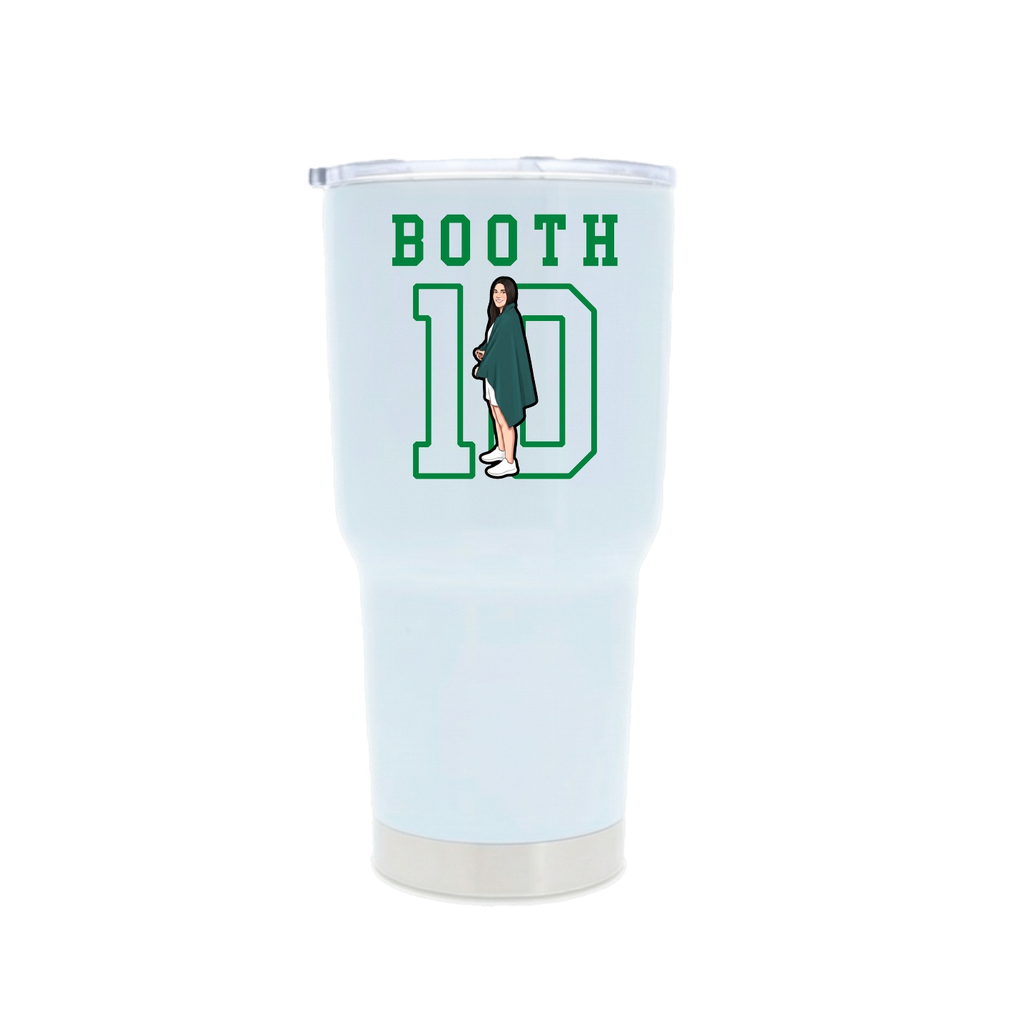 30oz Stainless Steel Tumbler — Shirsey in White