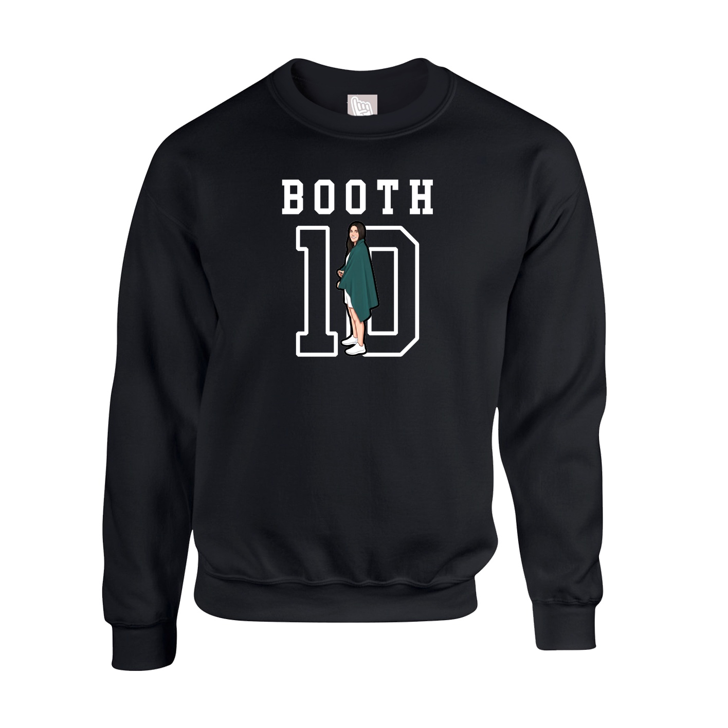 Fleece Crew — Shirsey in Black