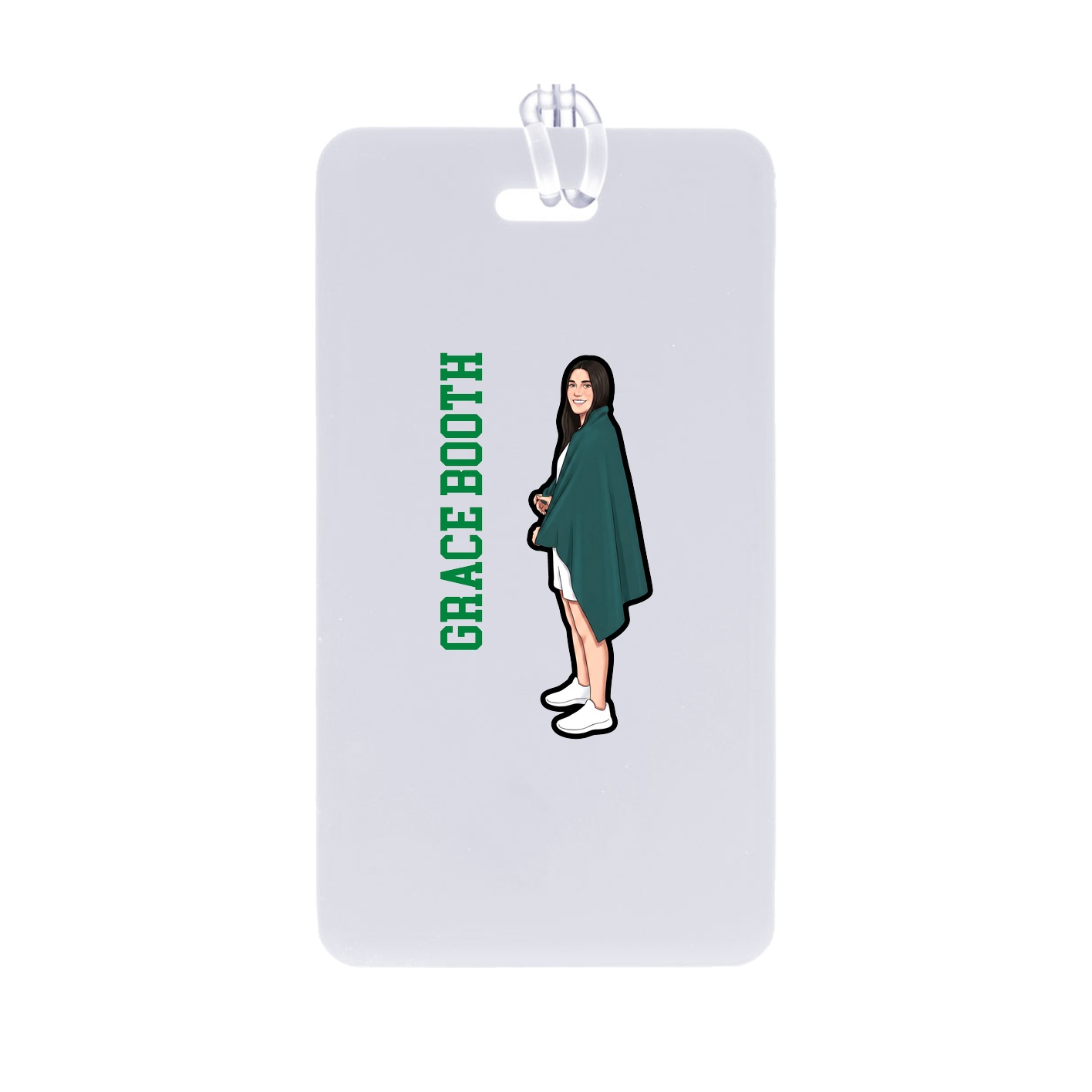 Bag Tag — Name Vertical in Classic