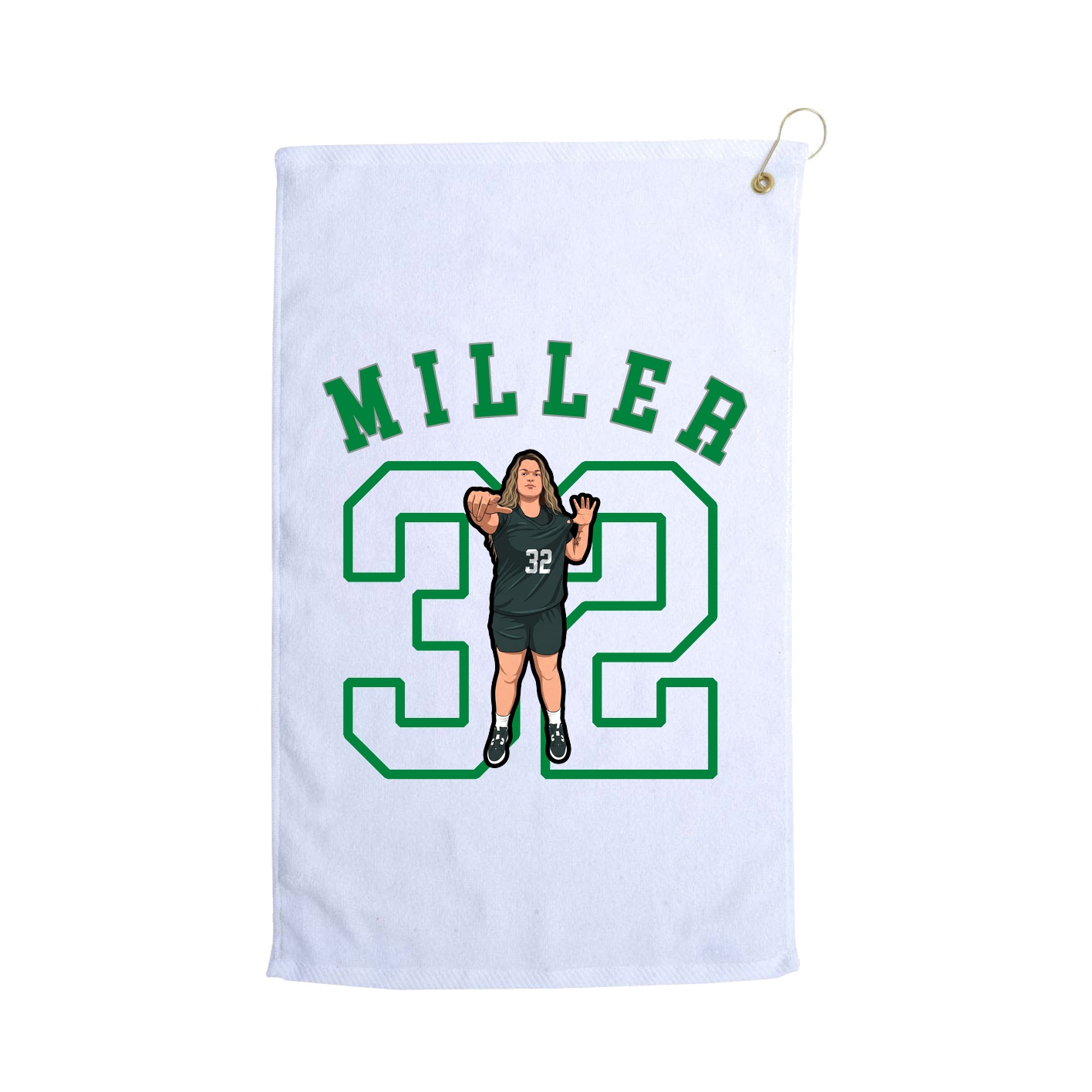Golf Towel — Shirsey Arch in White