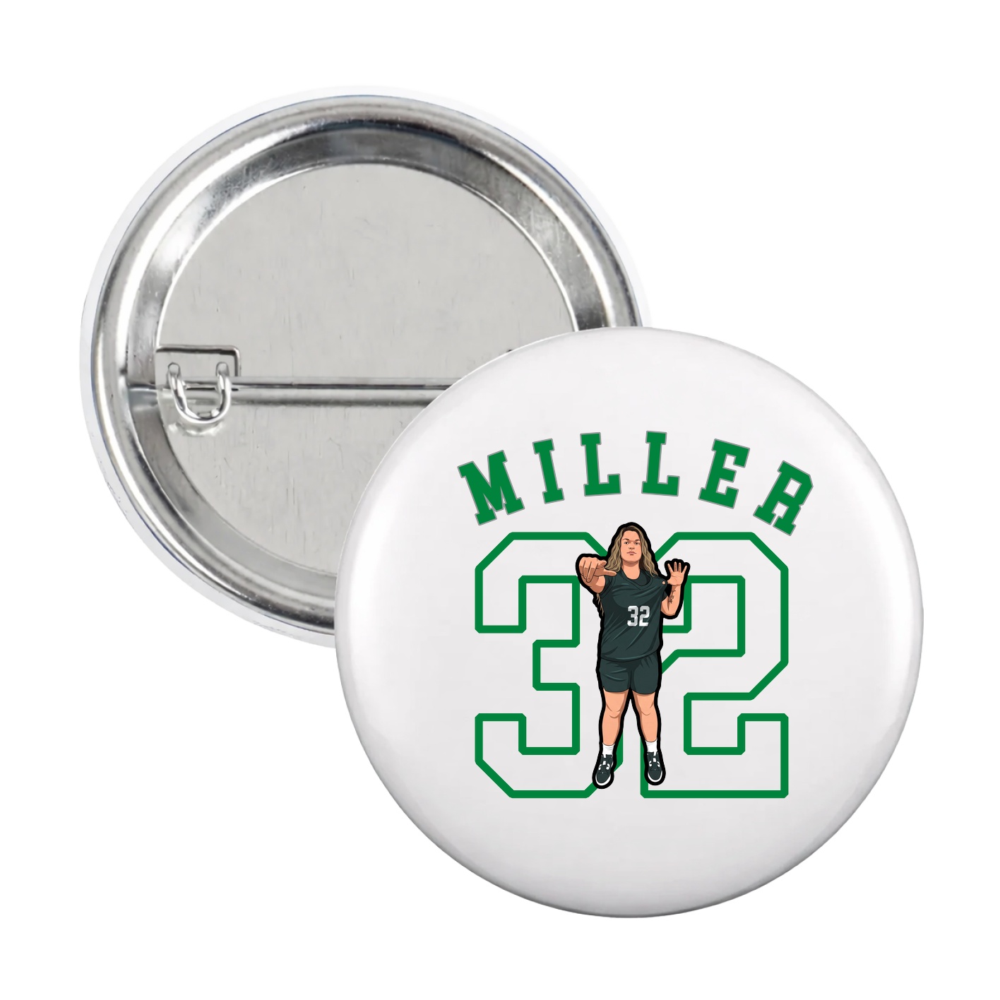 Game Day Button — Shirsey Arch in White