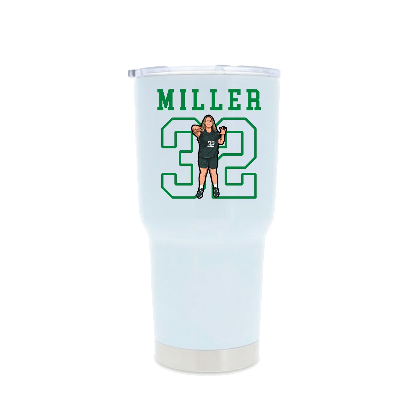 30oz Stainless Steel Tumbler — Shirsey in White