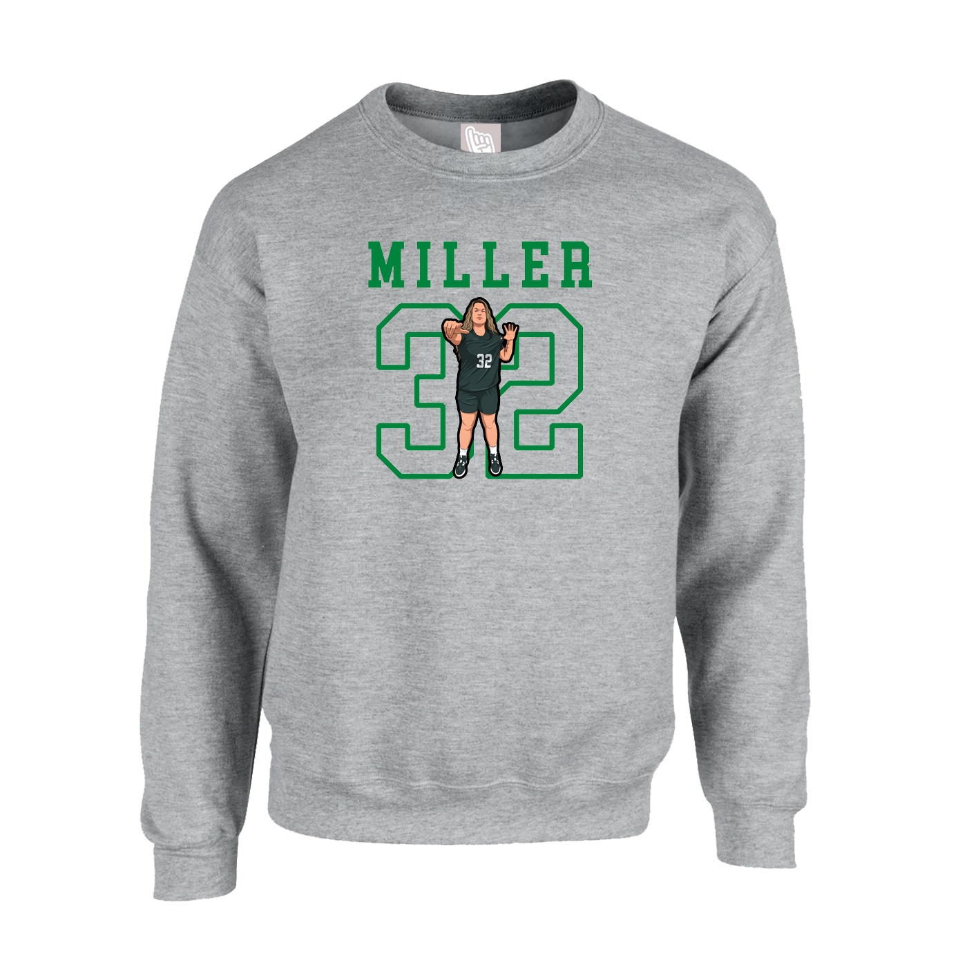 Fleece Crew — Shirsey in Grey