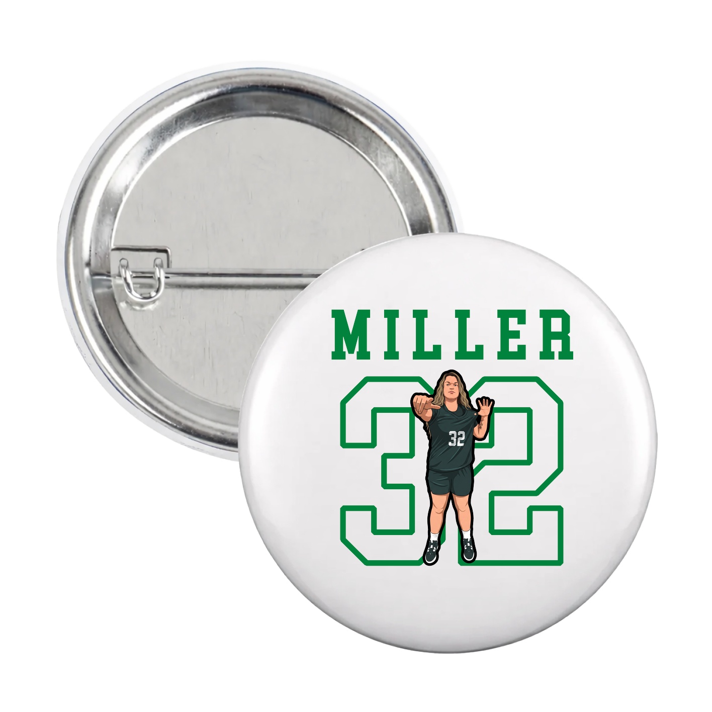 Game Day Button — Shirsey in White