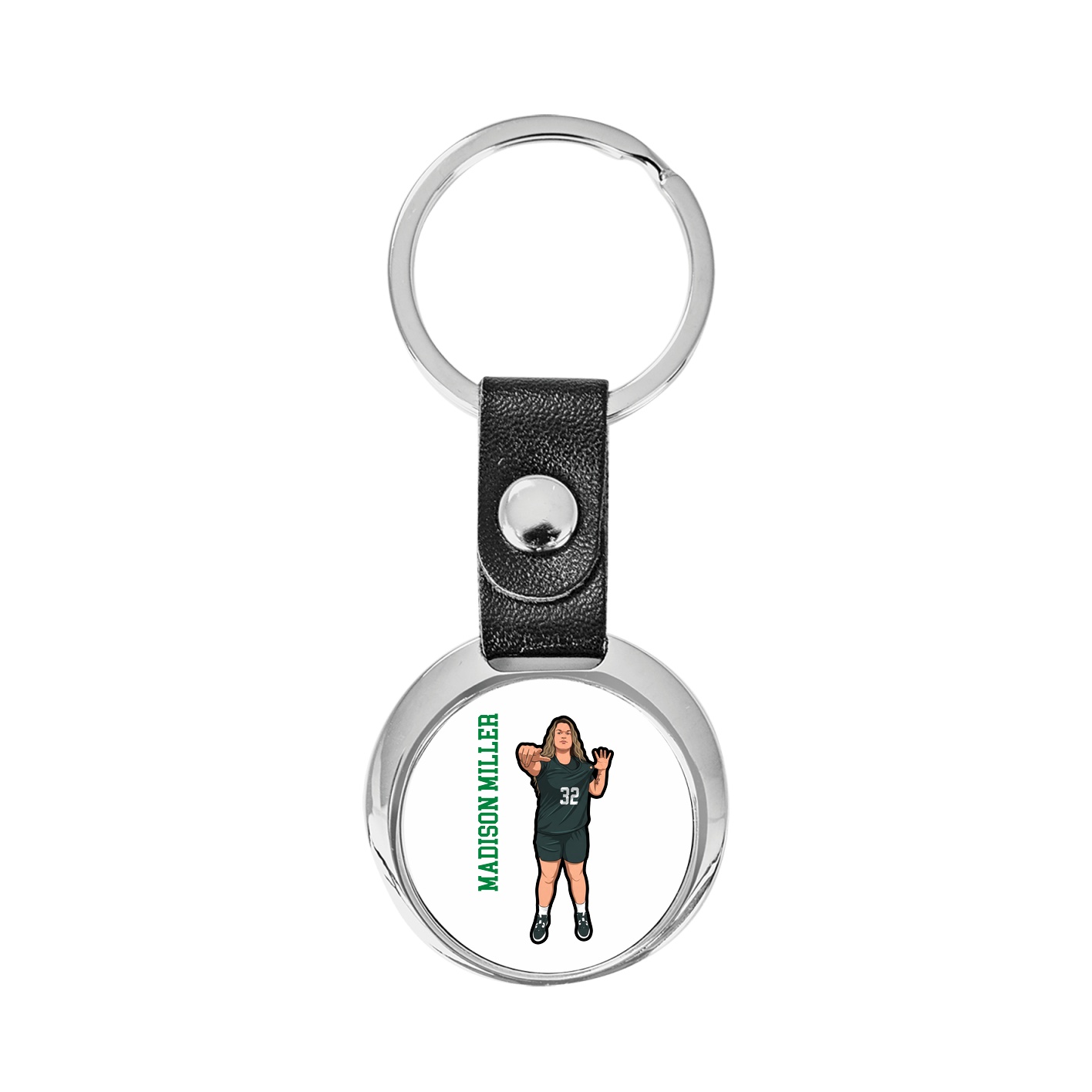 Key Chain — Name Vertical in Classic