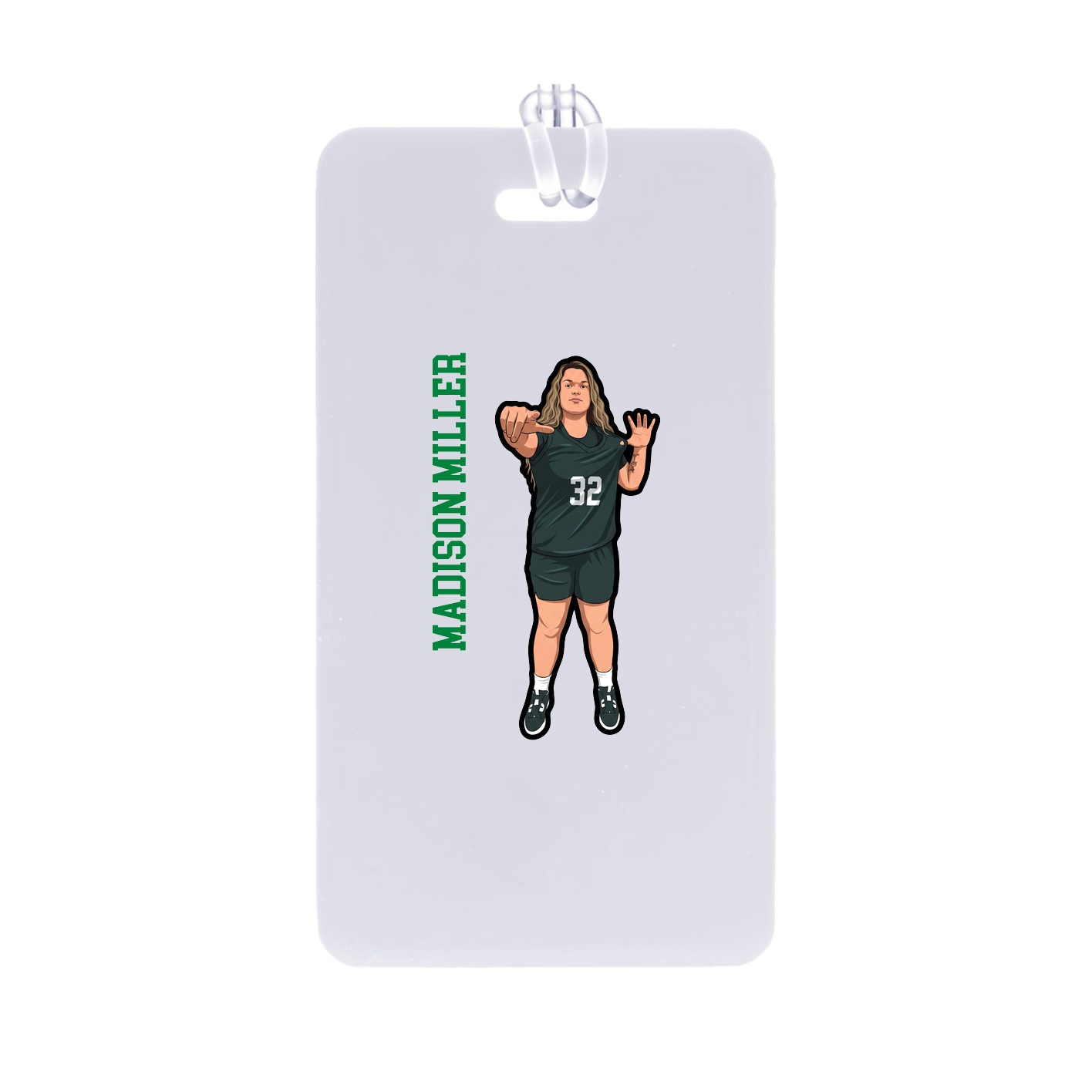 Bag Tag — Name Vertical in Classic