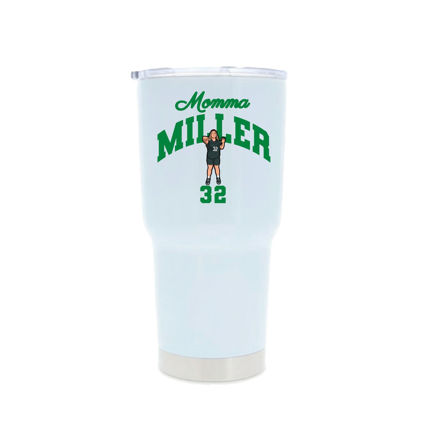 30oz Stainless Steel Tumbler — Mothers Day Arch in White
