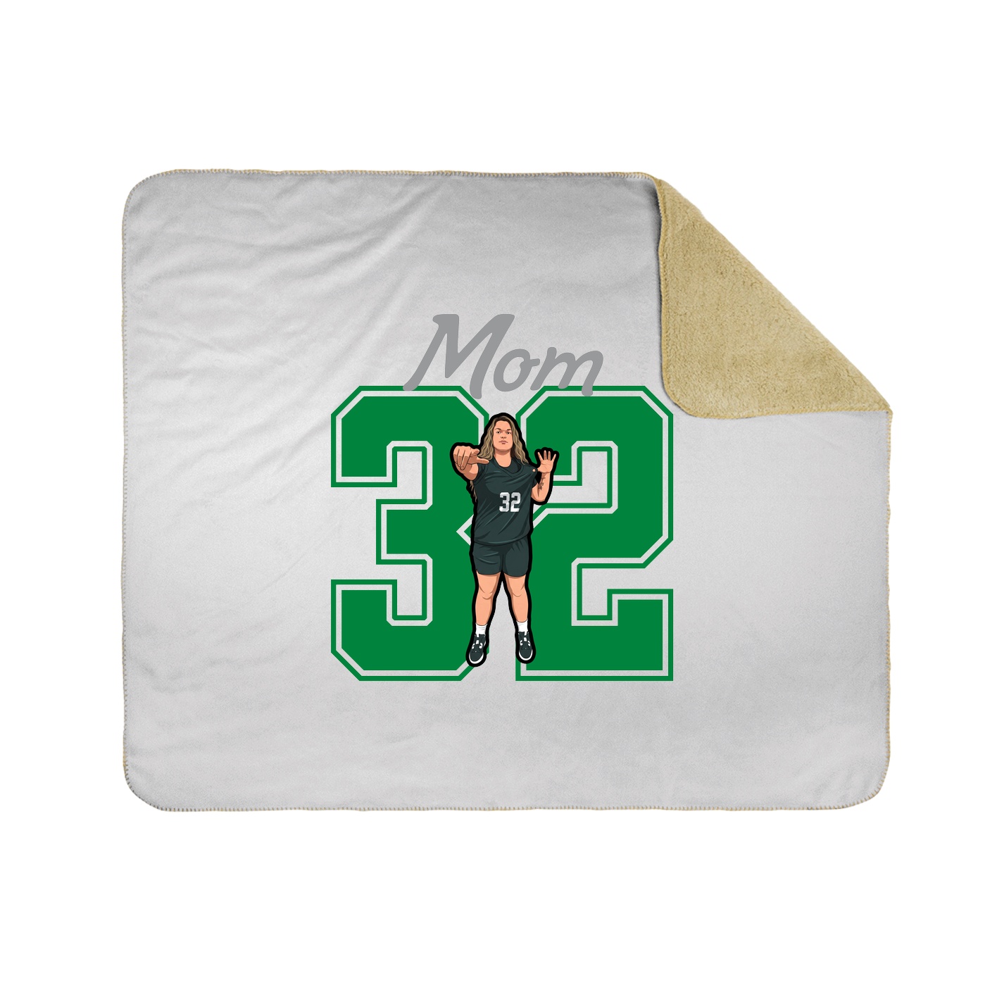 Throw Blanket — Mothers Day Shirsey in White