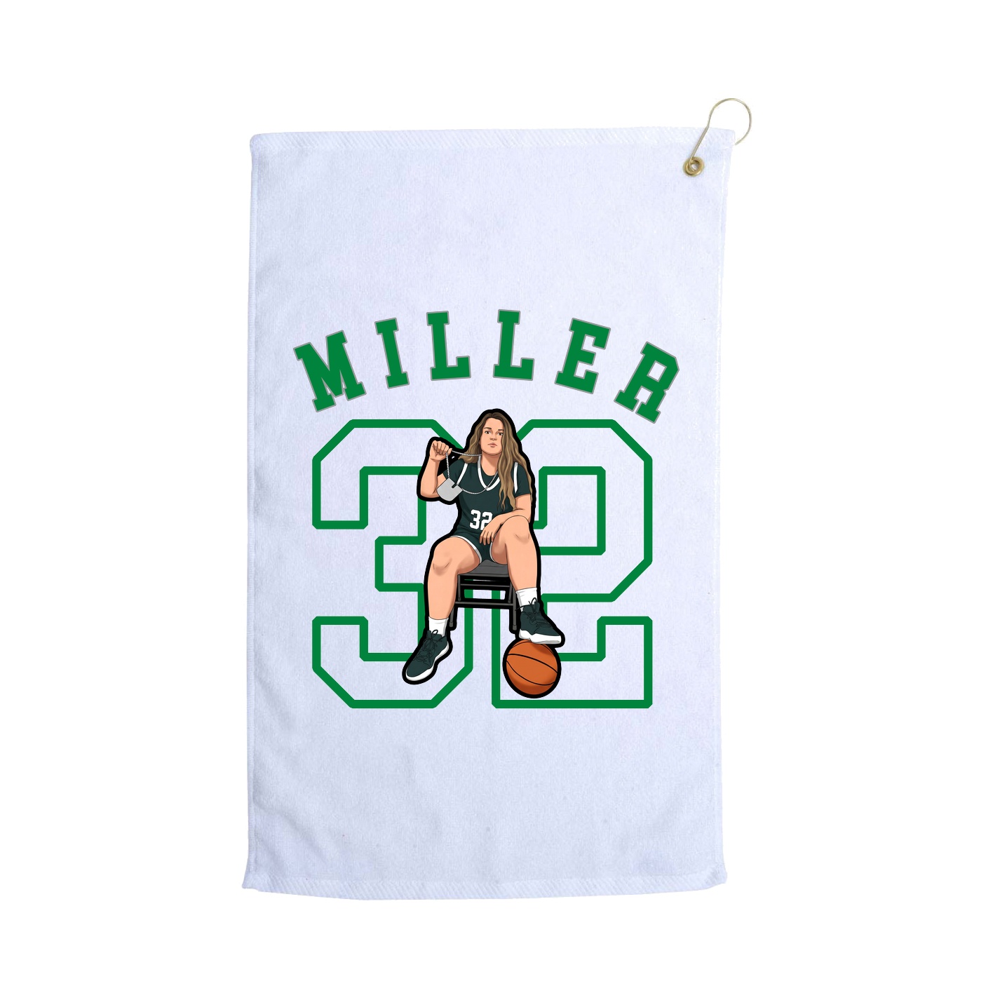 Golf Towel — Shirsey Arch in White