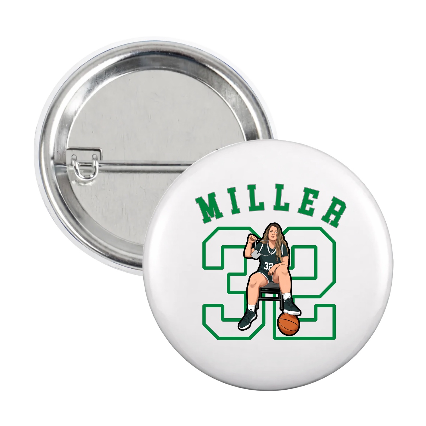 Game Day Button — Shirsey Arch in White