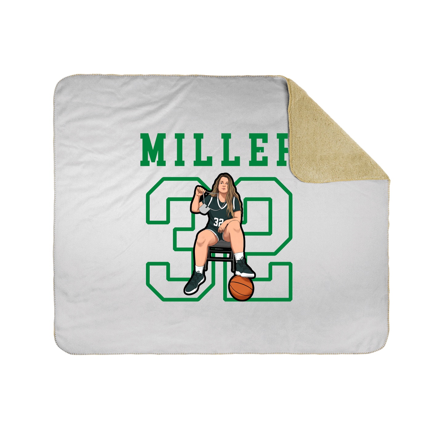 Throw Blanket — Shirsey in White