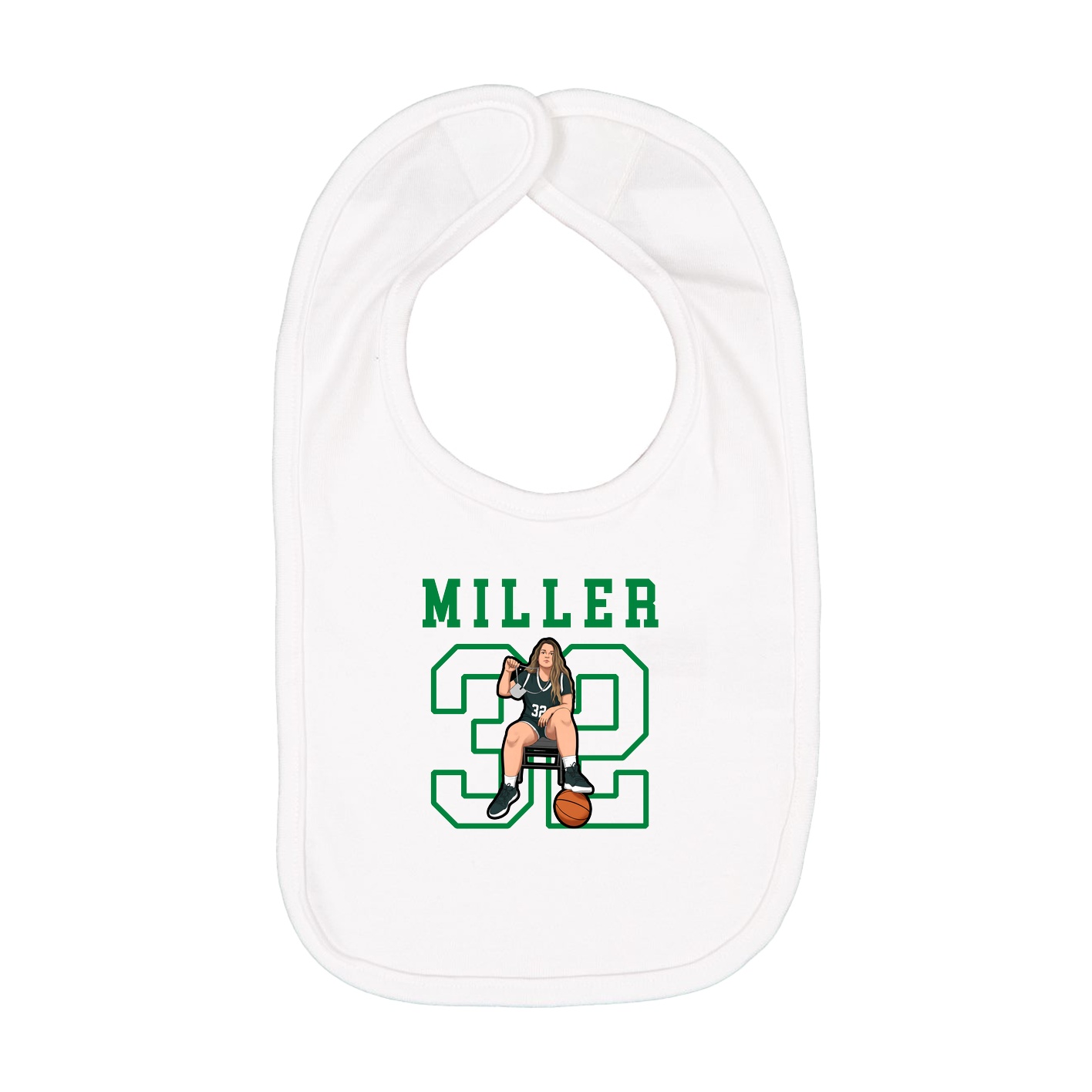 Infant Bib — Shirsey in White
