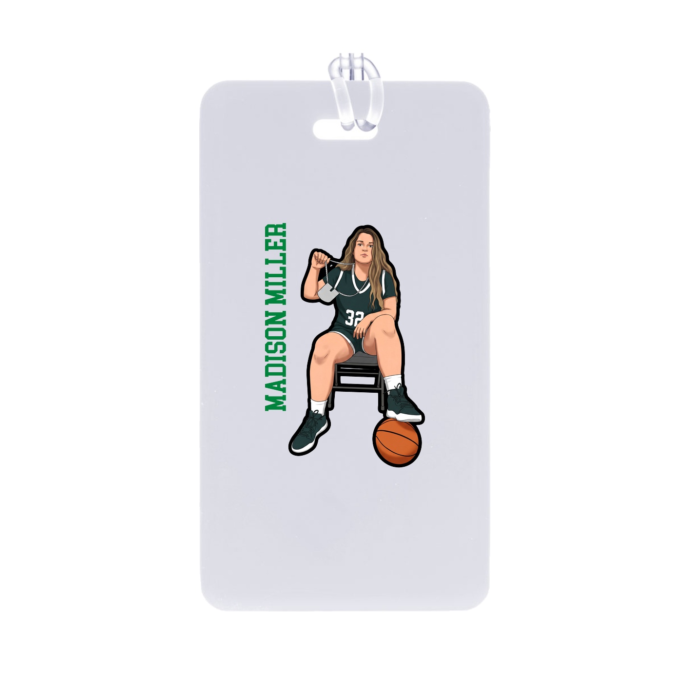 Bag Tag — Name Vertical in Classic