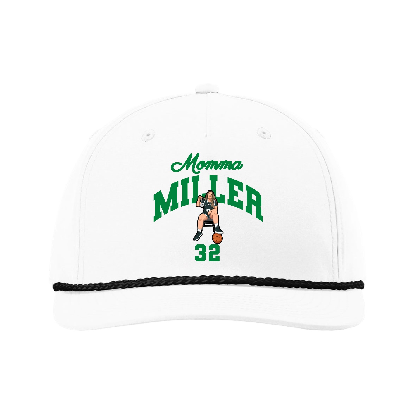 Five-Panel Classic Rope Cap — Mothers Day Arch in White