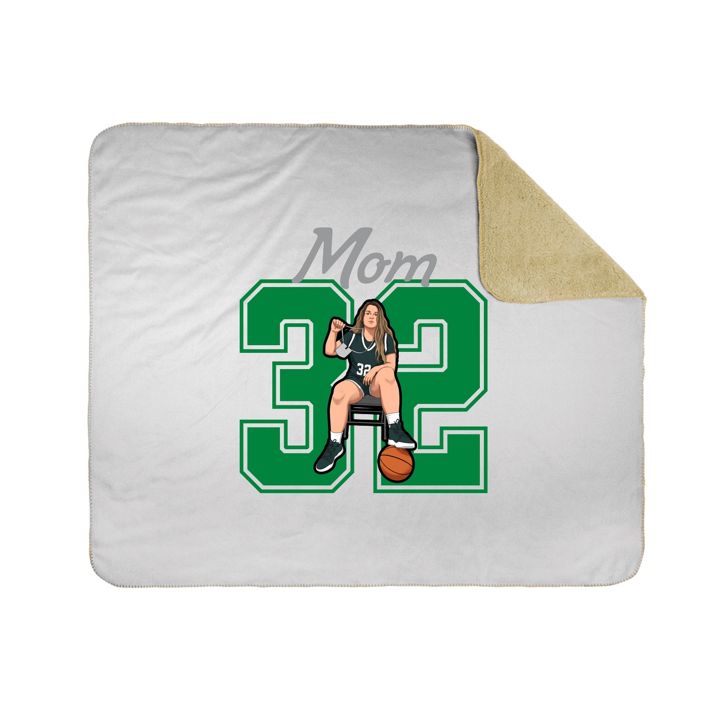 Throw Blanket — Mothers Day Shirsey in White