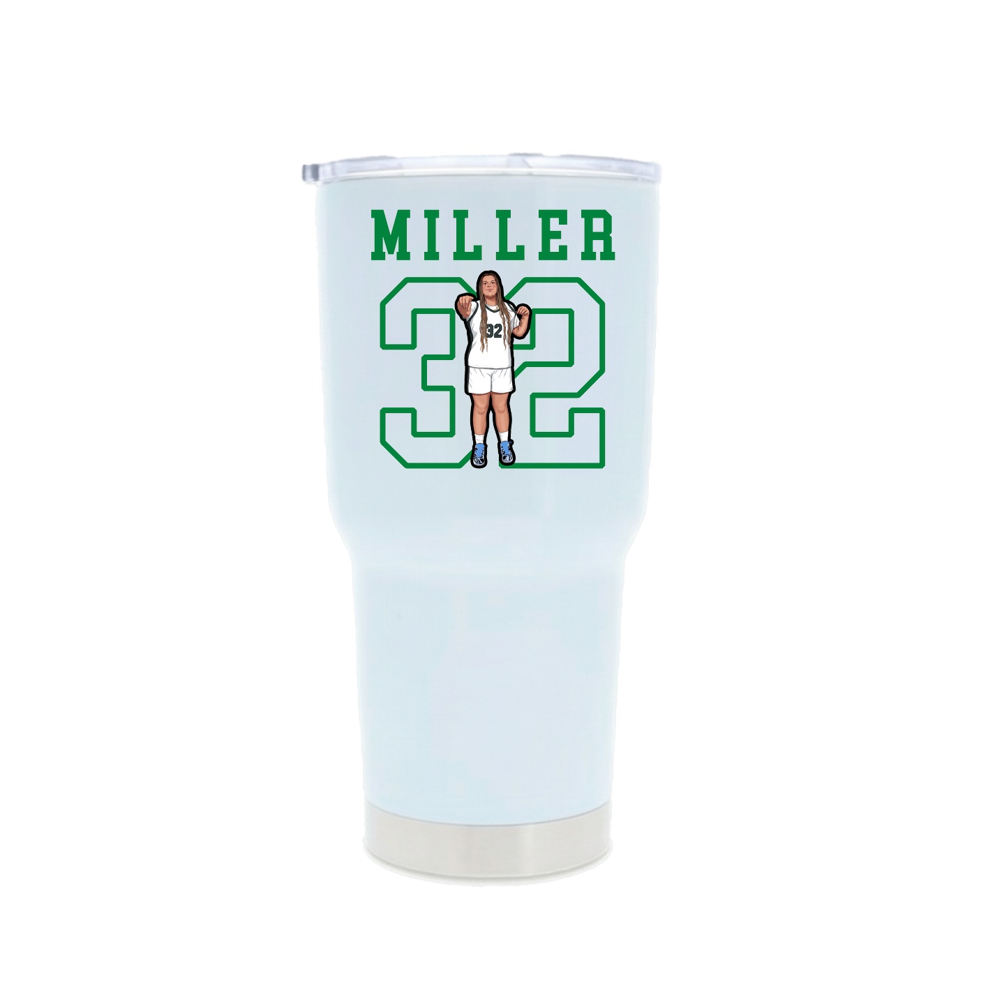 30oz Stainless Steel Tumbler — Shirsey in White