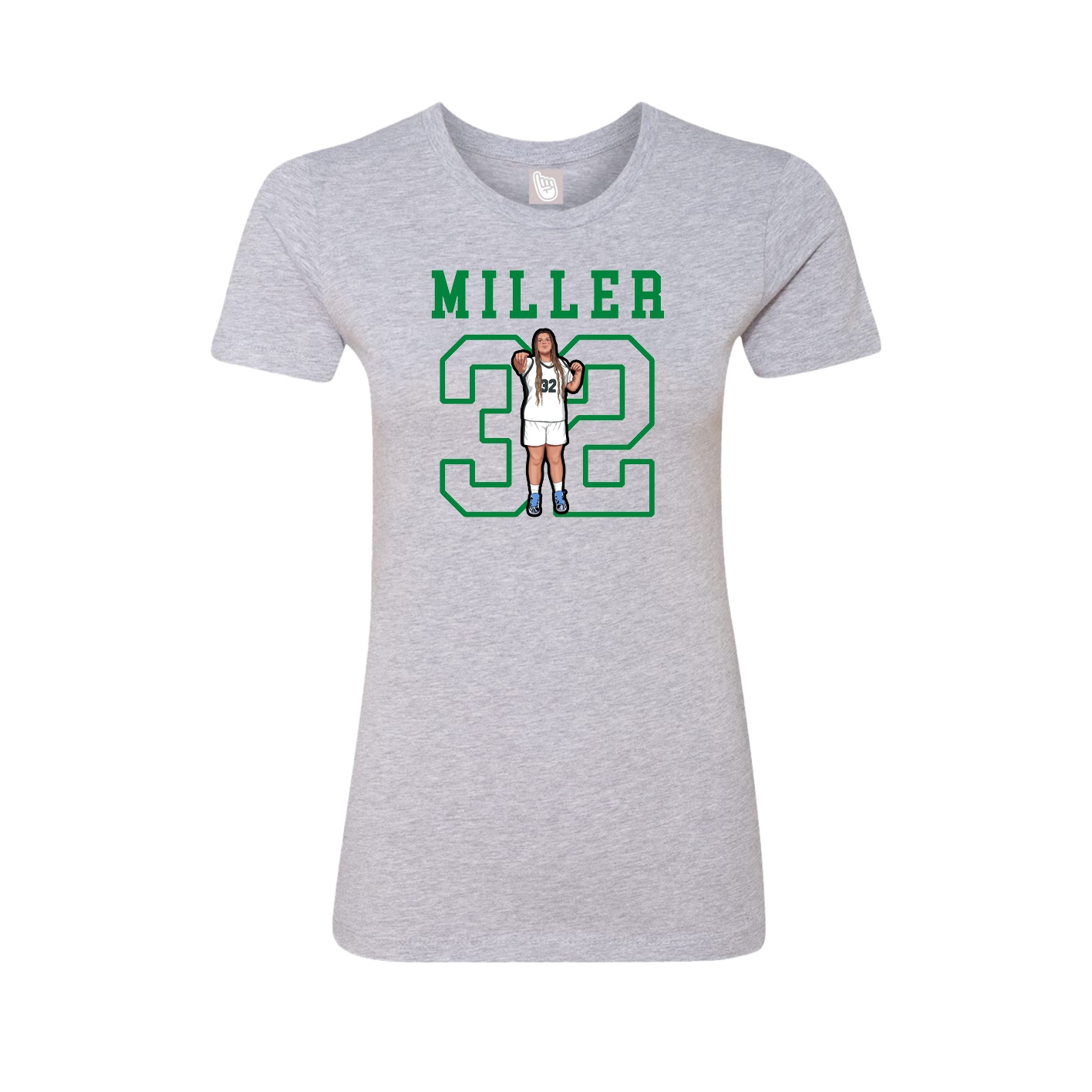 Fitted Women's Tee — Shirsey in Grey