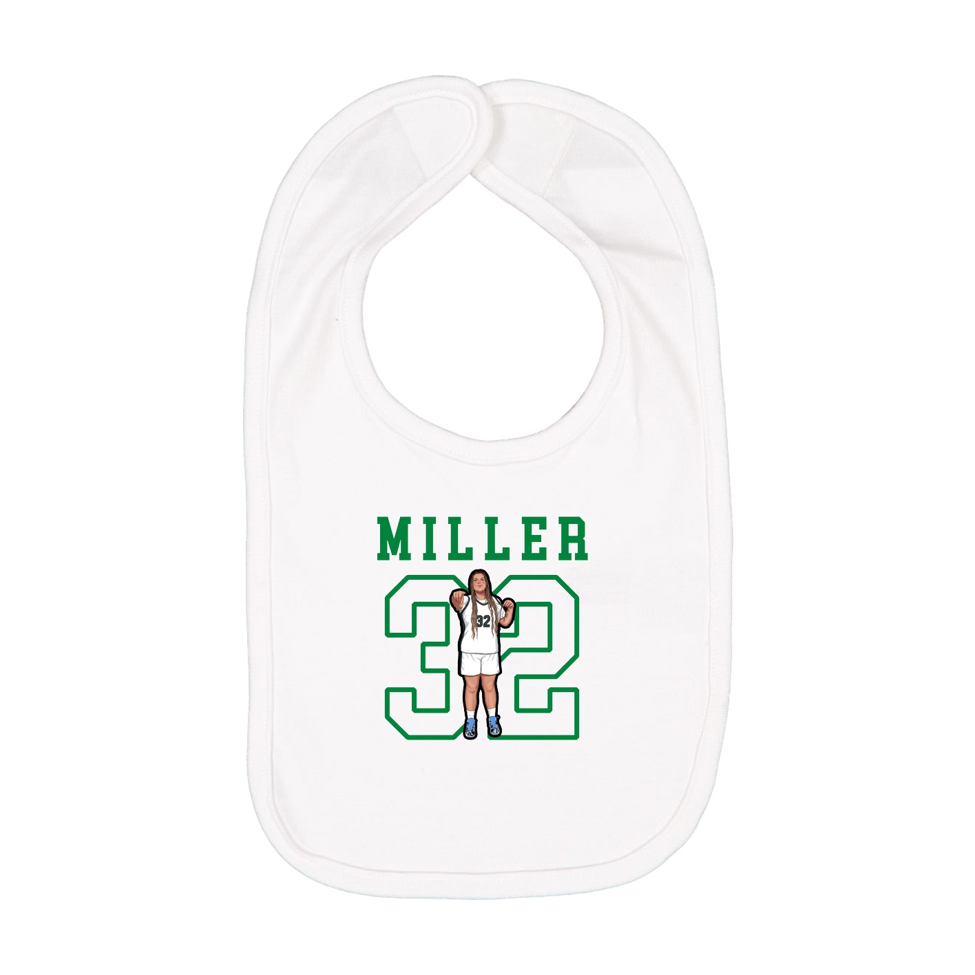 Infant Bib — Shirsey in White