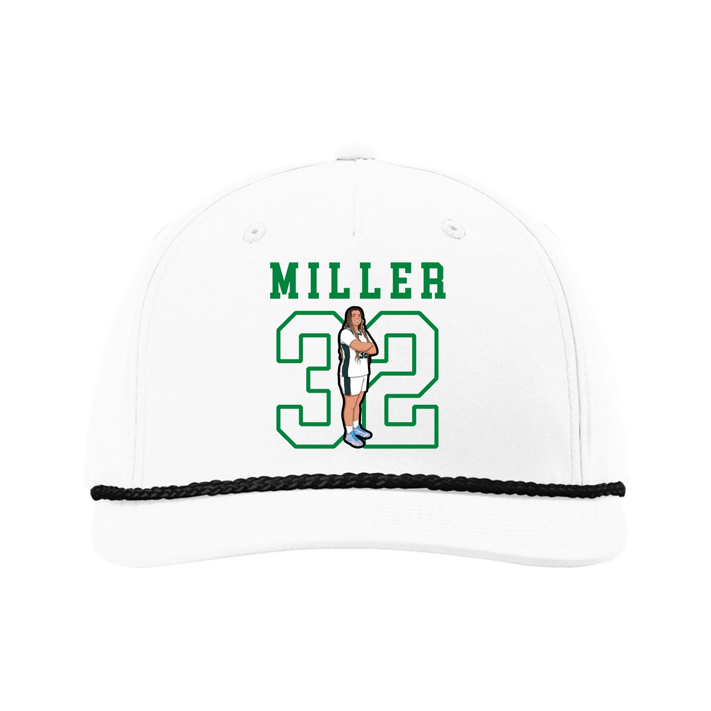 Five-Panel Classic Rope Cap — Shirsey in White