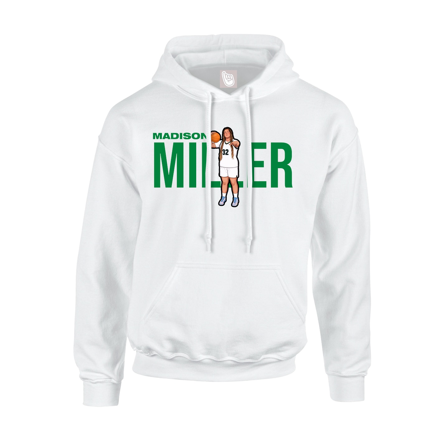 Hoodie — Player Name in White