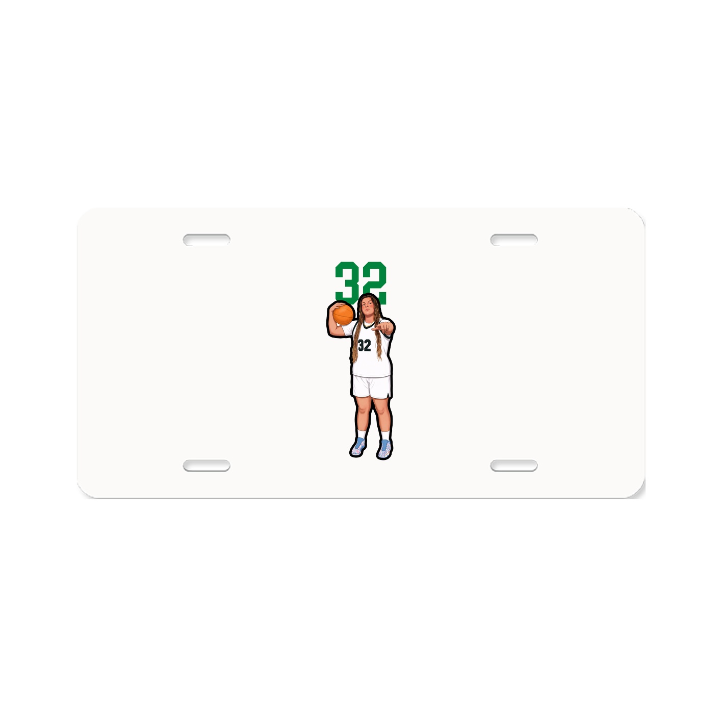 License Plate — Number Top in Classic