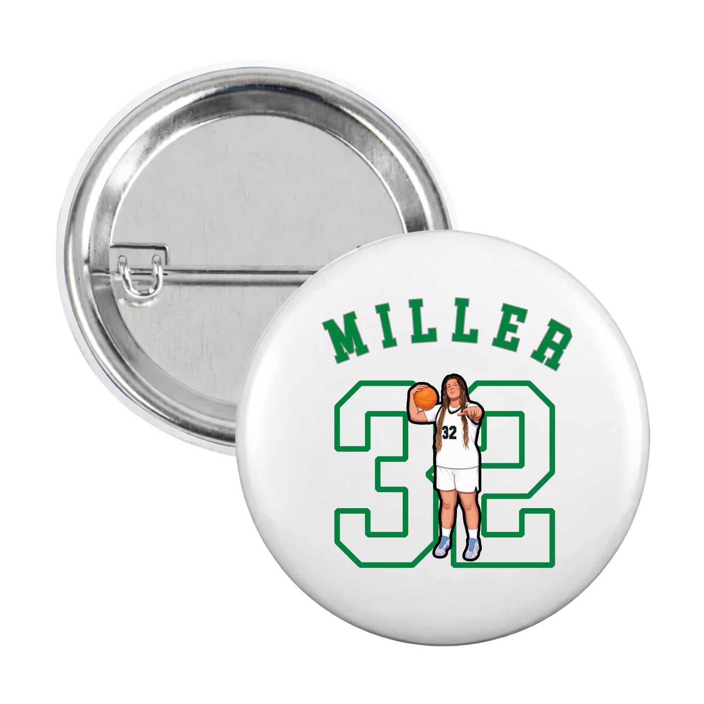 Game Day Button — Shirsey Arch in White