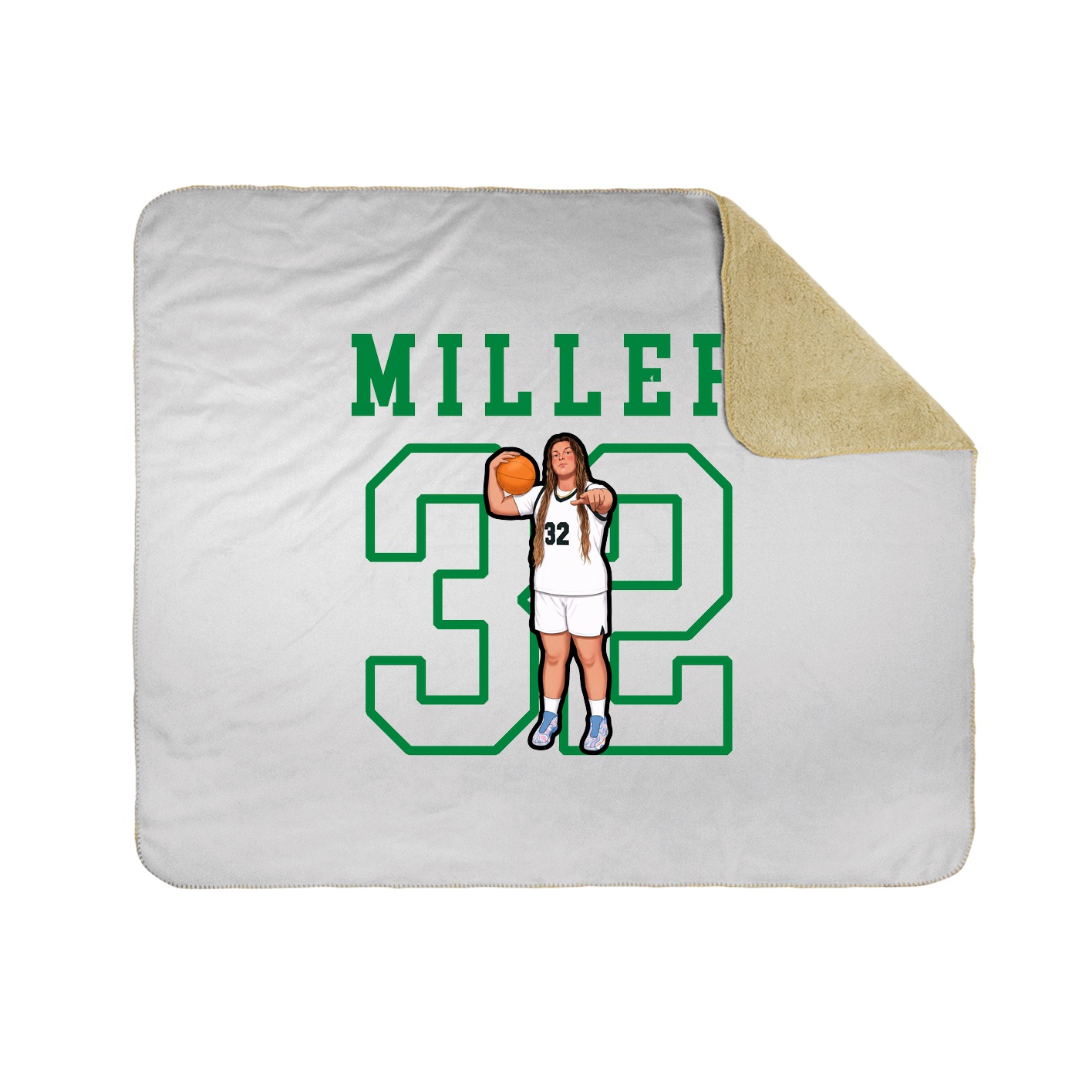 Throw Blanket — Shirsey in White