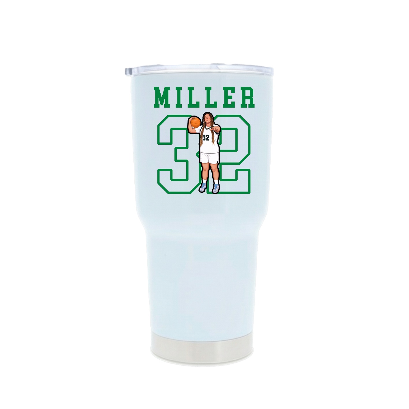30oz Stainless Steel Tumbler — Shirsey in White