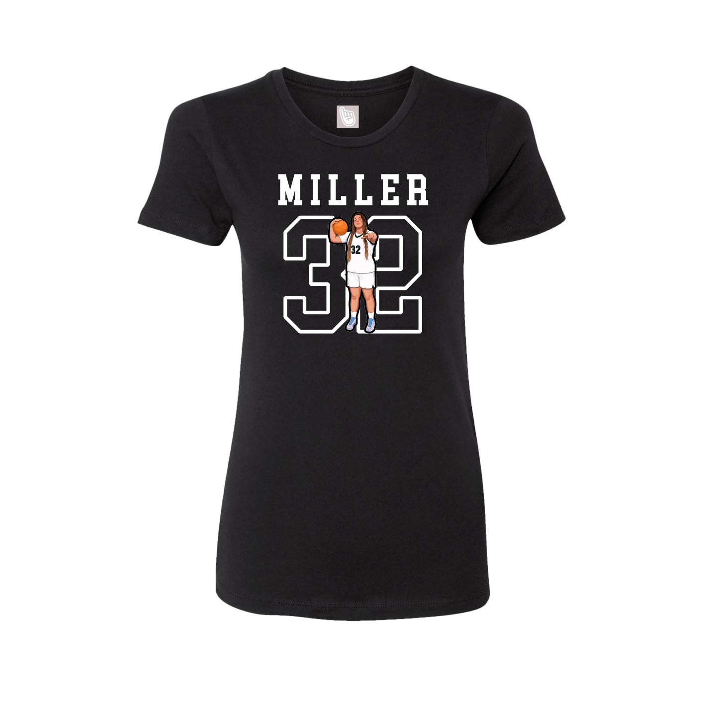 Fitted Women's Tee — Shirsey in Black