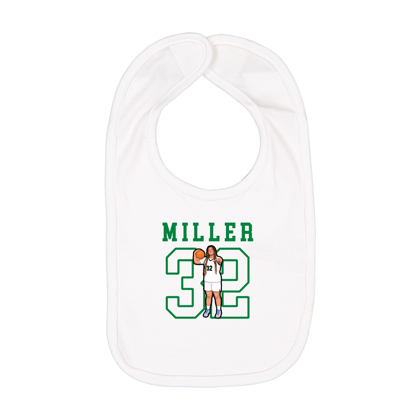 Infant Bib — Shirsey in White