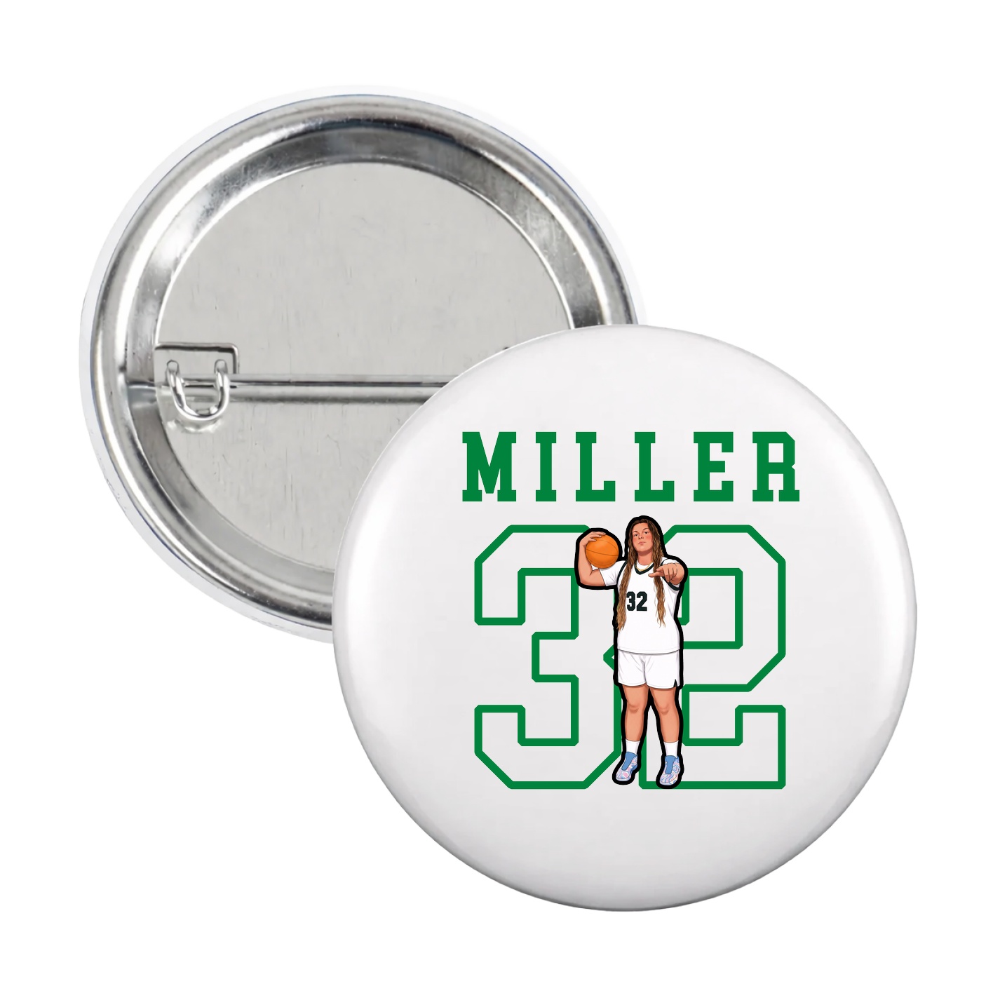 Game Day Button — Shirsey in White