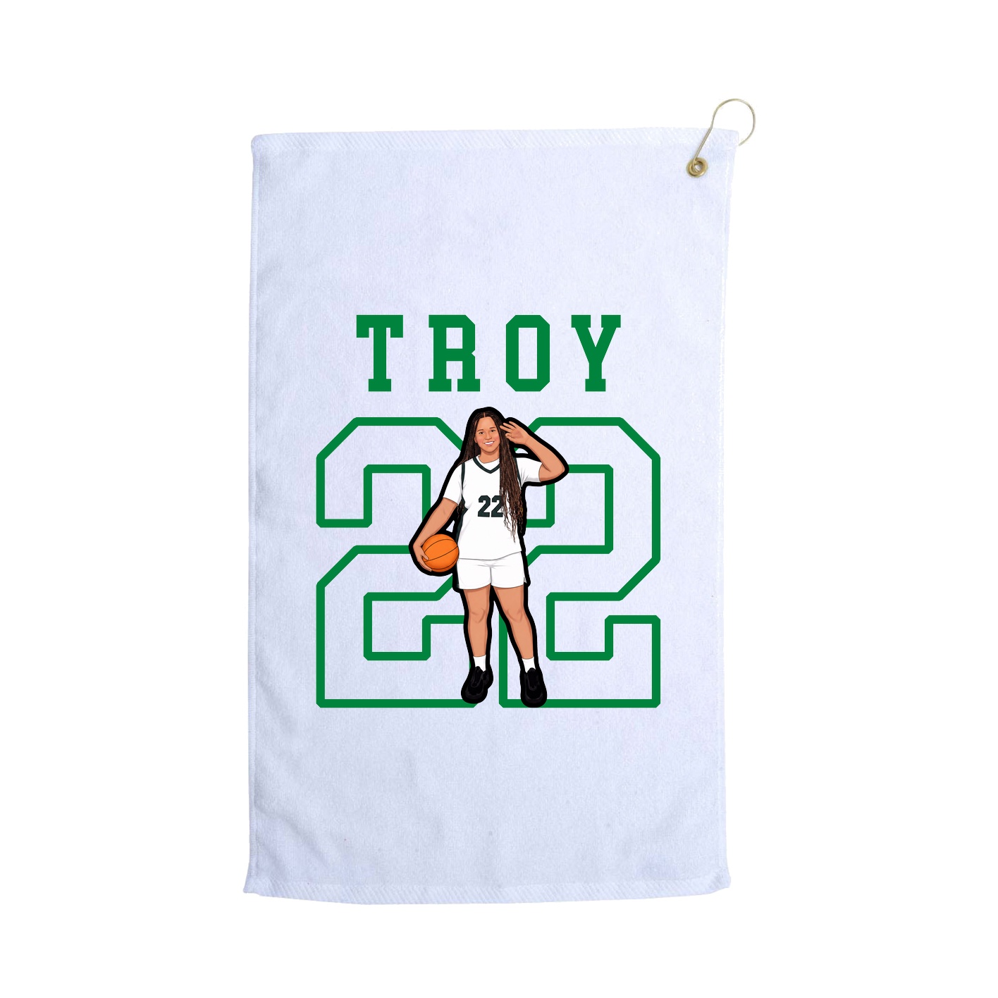 Golf Towel — Shirsey in White