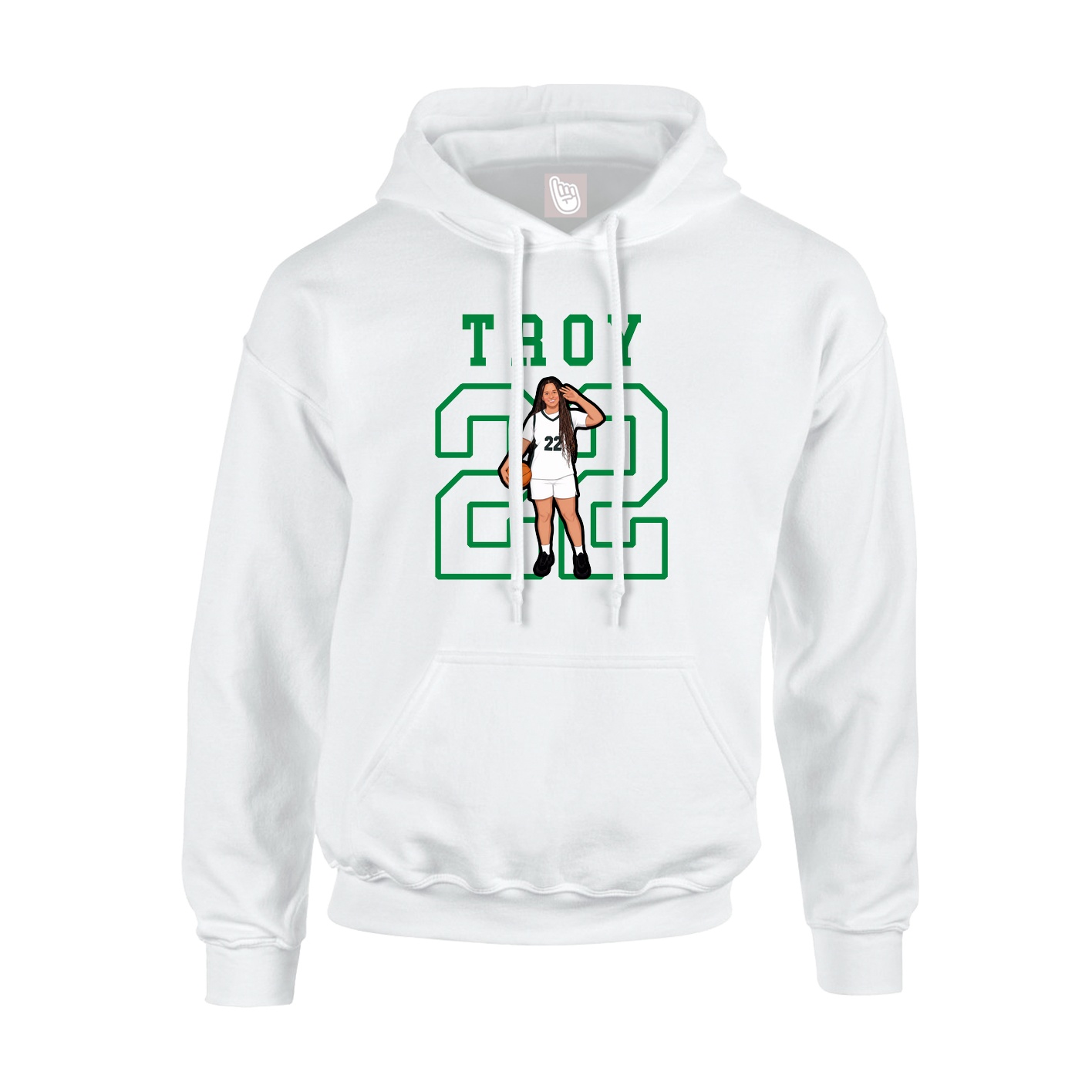 Youth Hoodie — Shirsey in White