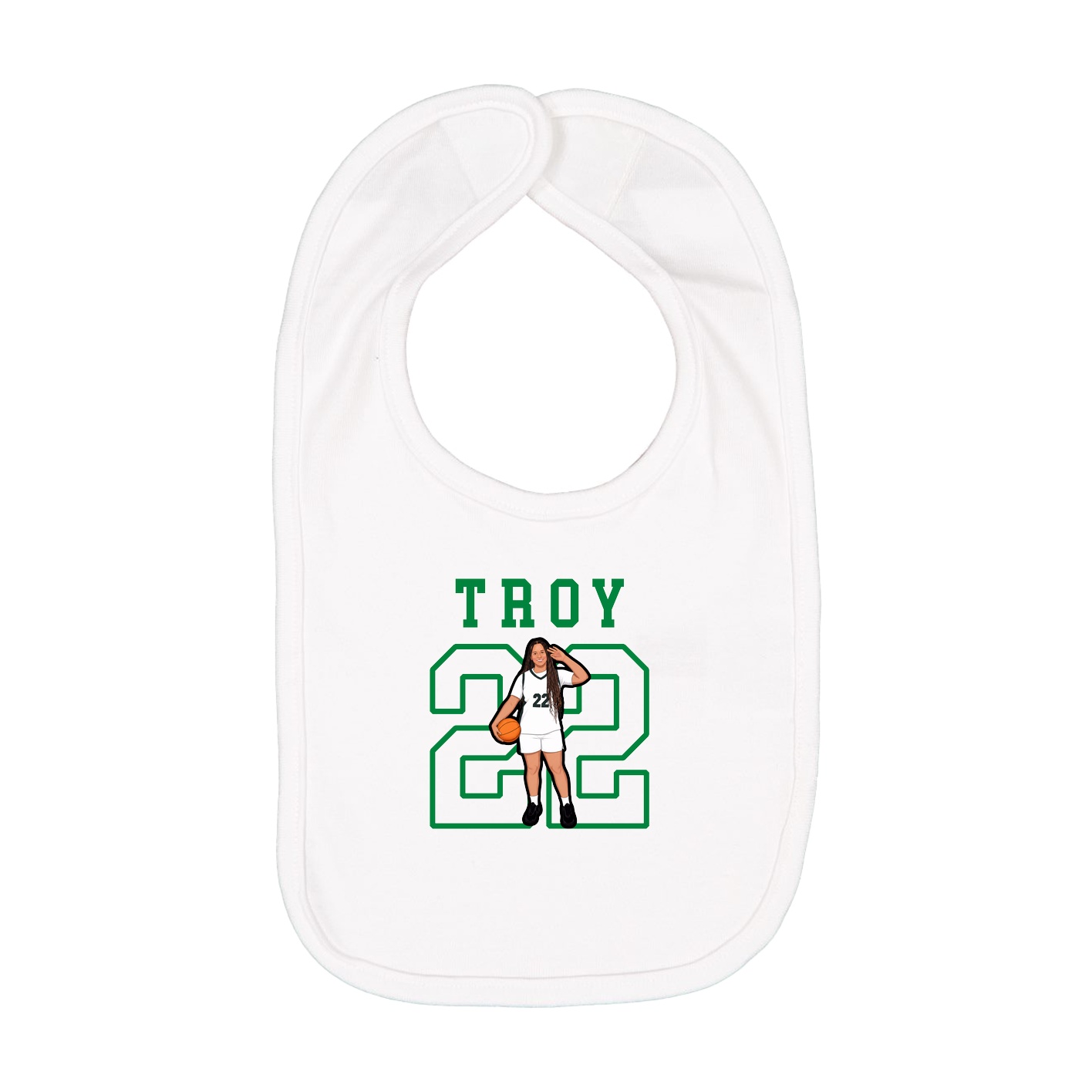 Infant Bib — Shirsey in White