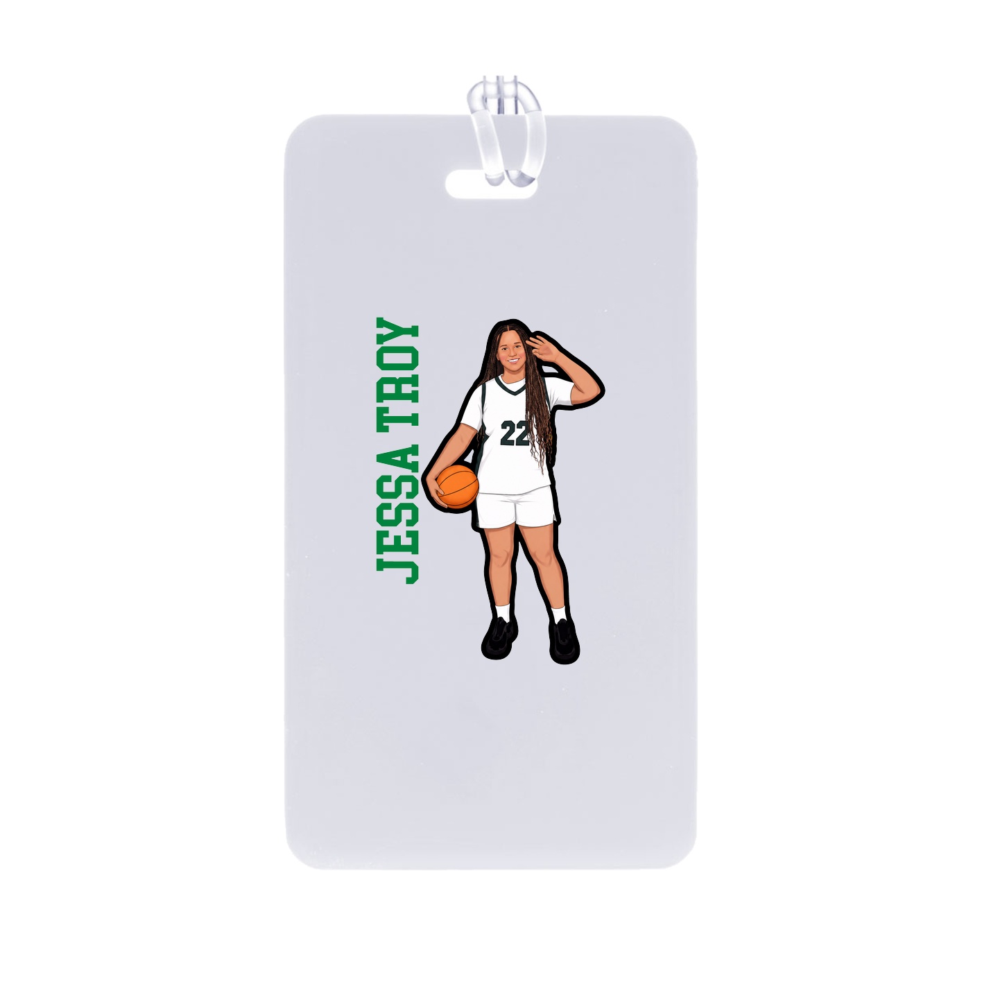 Bag Tag — Name Vertical in Classic