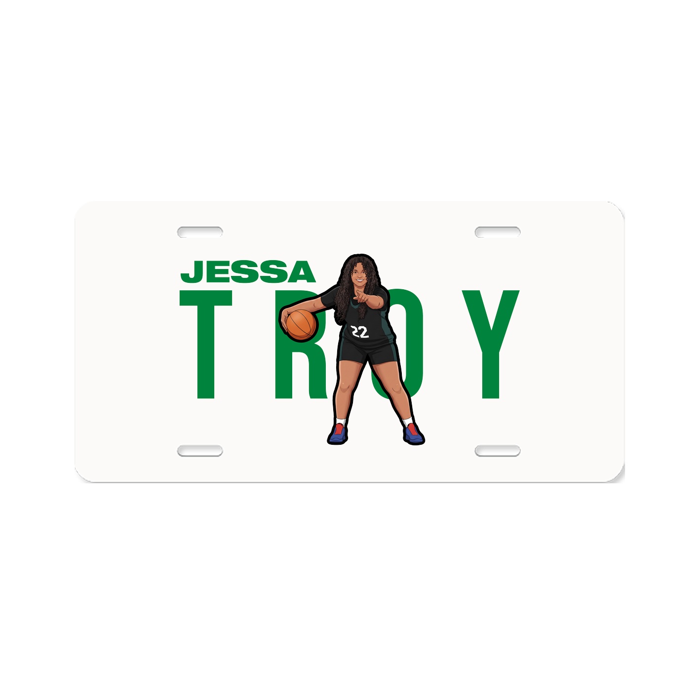 License Plate — Player Name in Classic