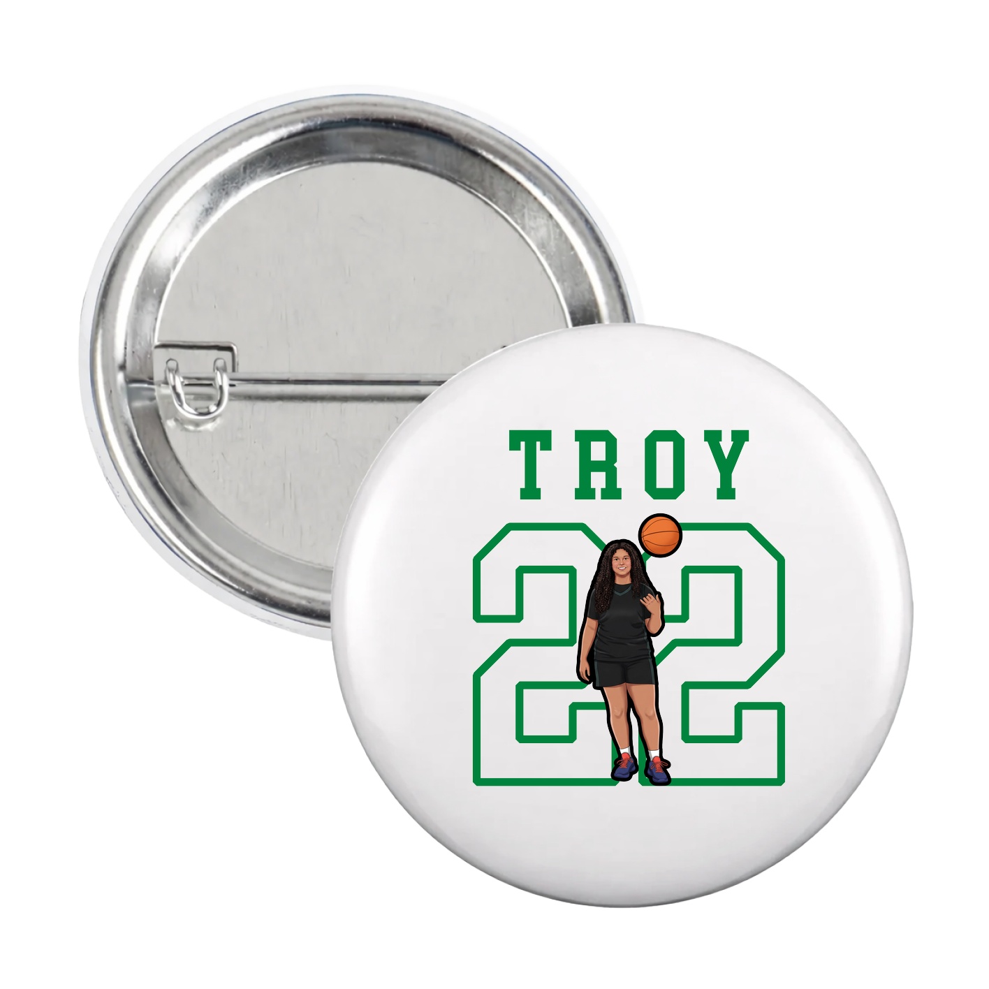 Game Day Button — Shirsey in White