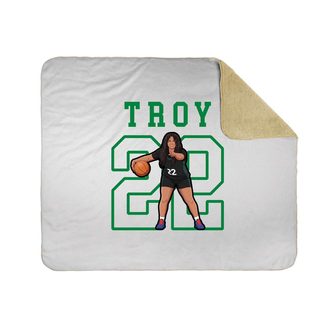 Throw Blanket — Shirsey in White
