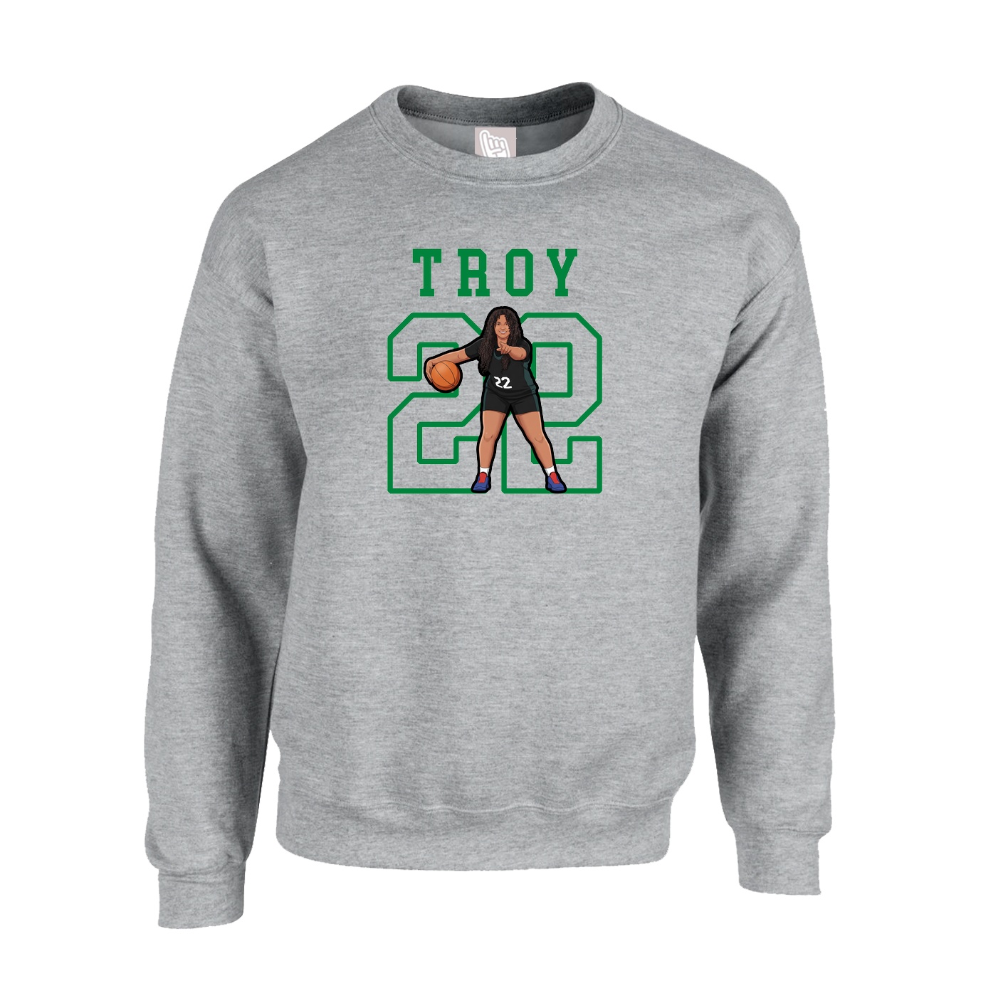 Fleece Crew — Shirsey in Grey