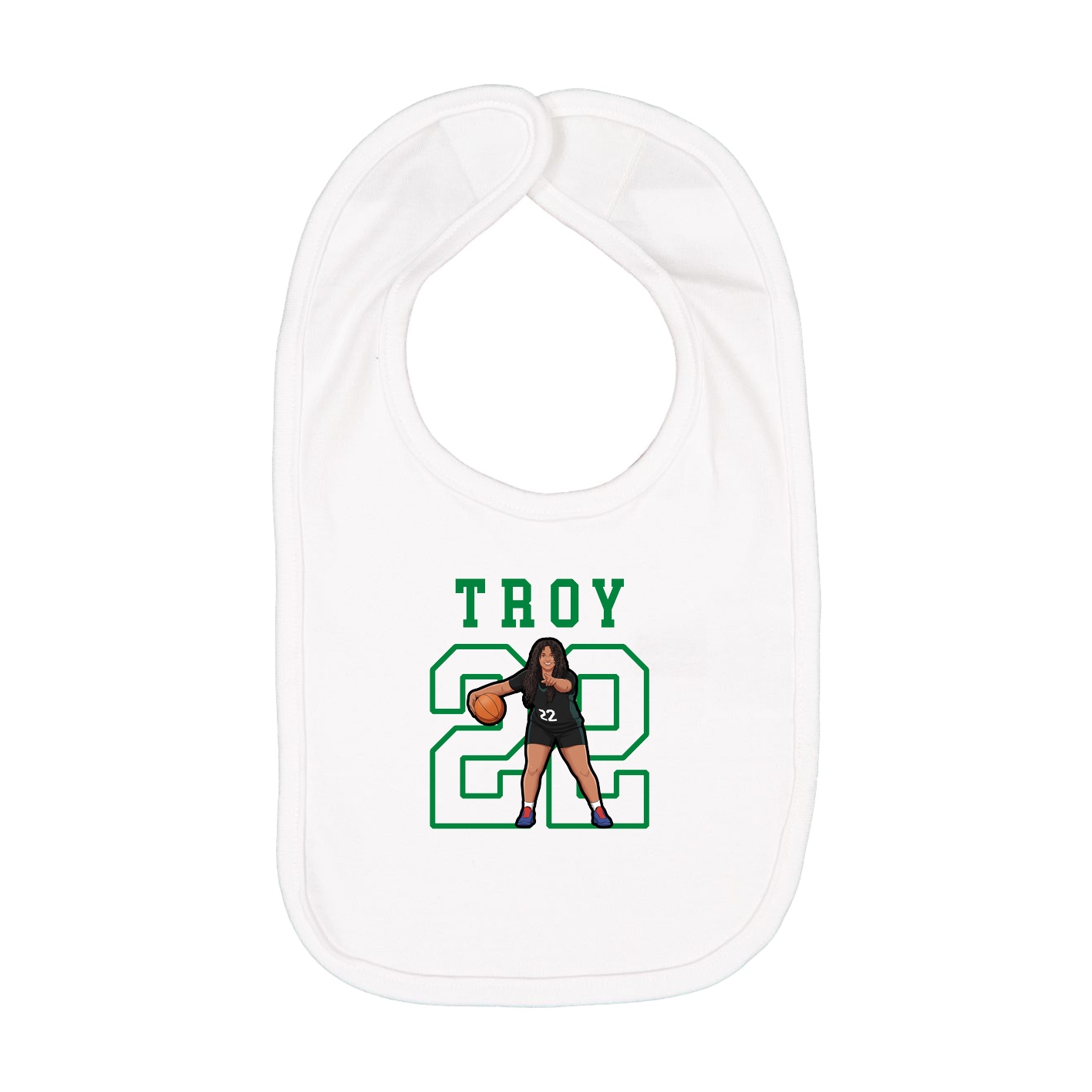 Infant Bib — Shirsey in White