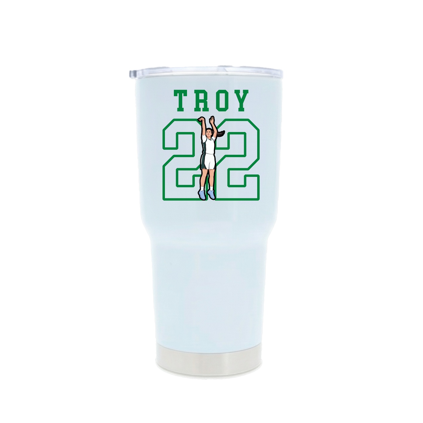 30oz Stainless Steel Tumbler — Shirsey in White